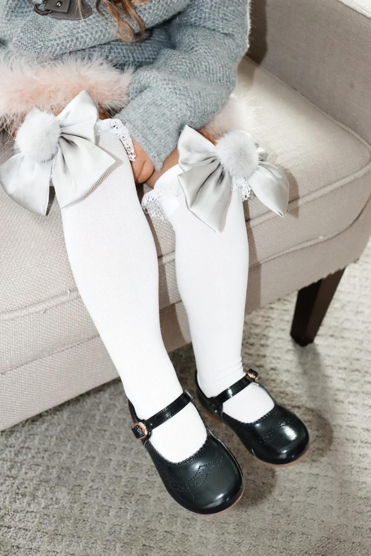 Lana Ruffle Socks with Poms and Bows - Image 18