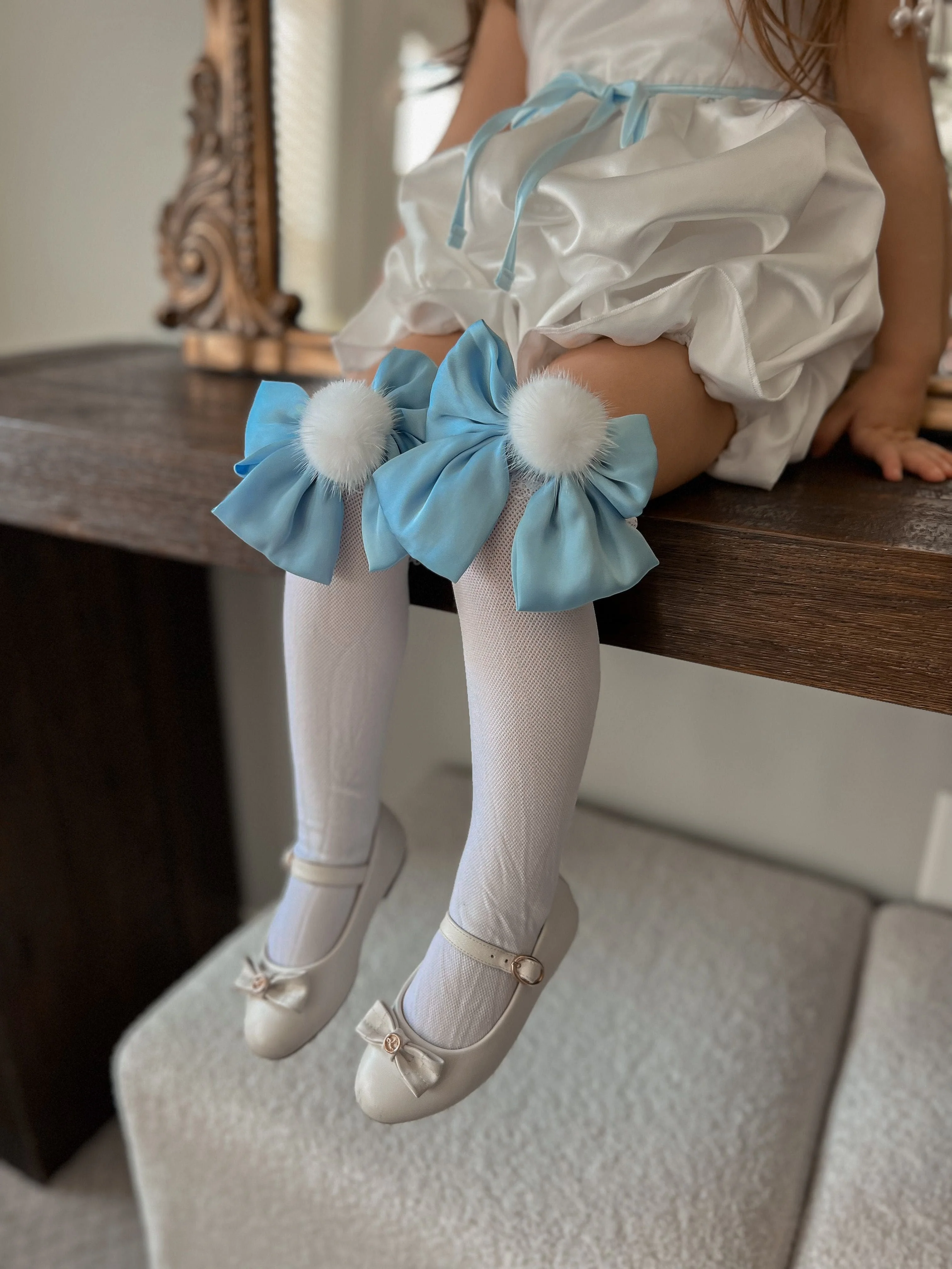 Lana Ruffle Socks with Poms and Bows - Image 29