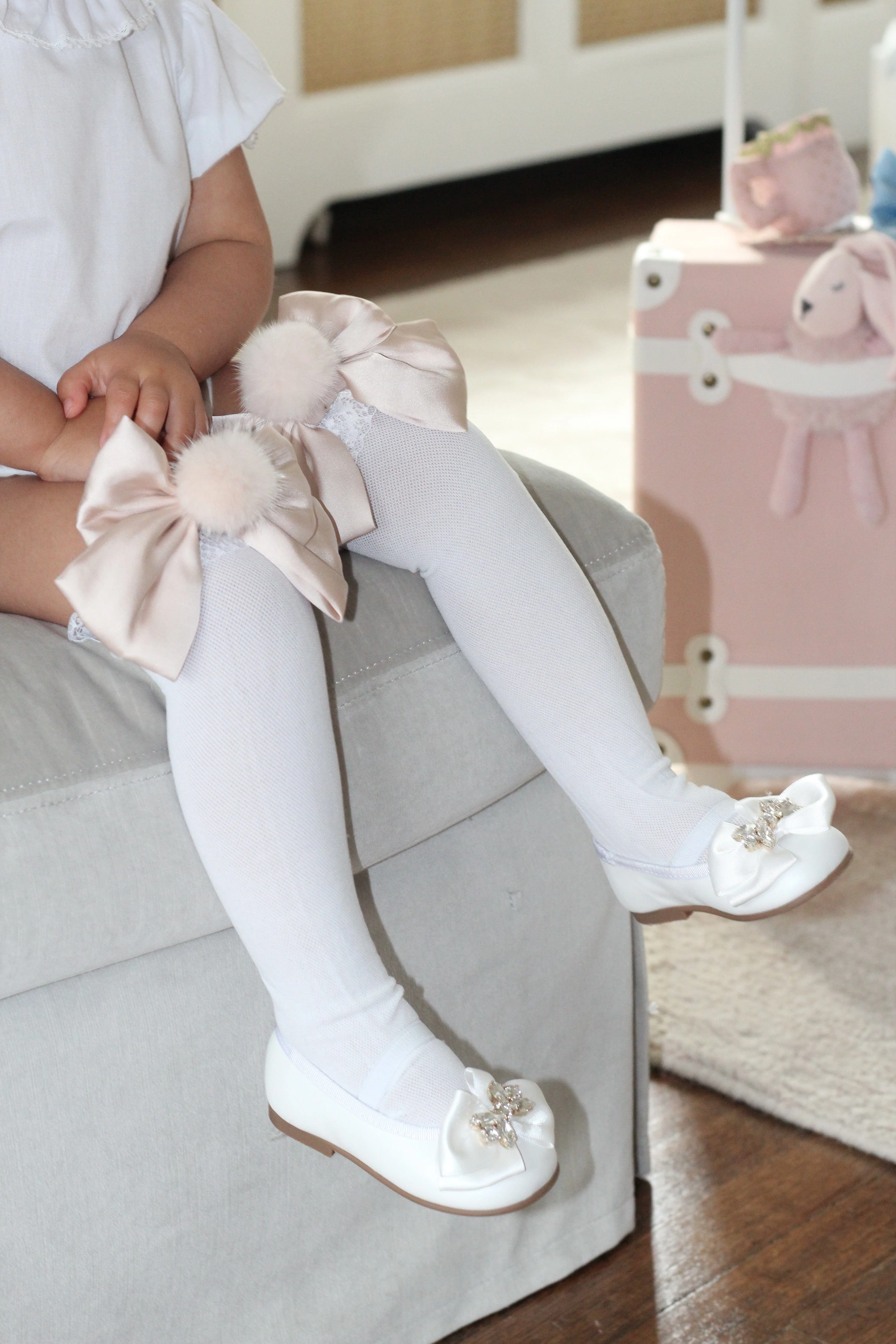 Lana Ruffle Socks with Poms and Bows - Image 3
