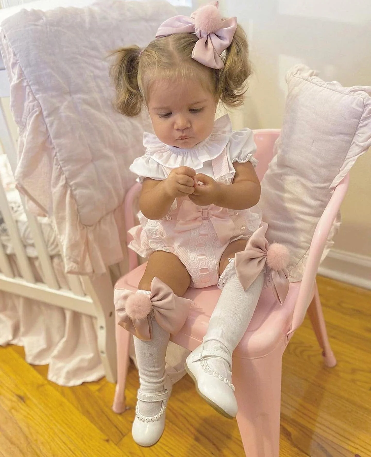 Lana Ruffle Socks with Poms and Bows - Image 9