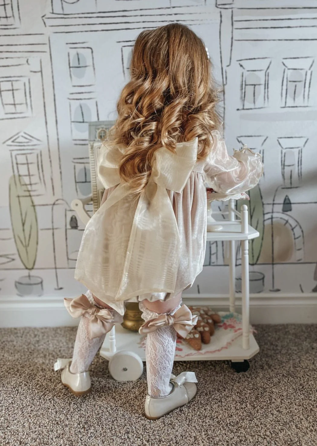 Lola Lace Socks with Satin Bows - Image 14