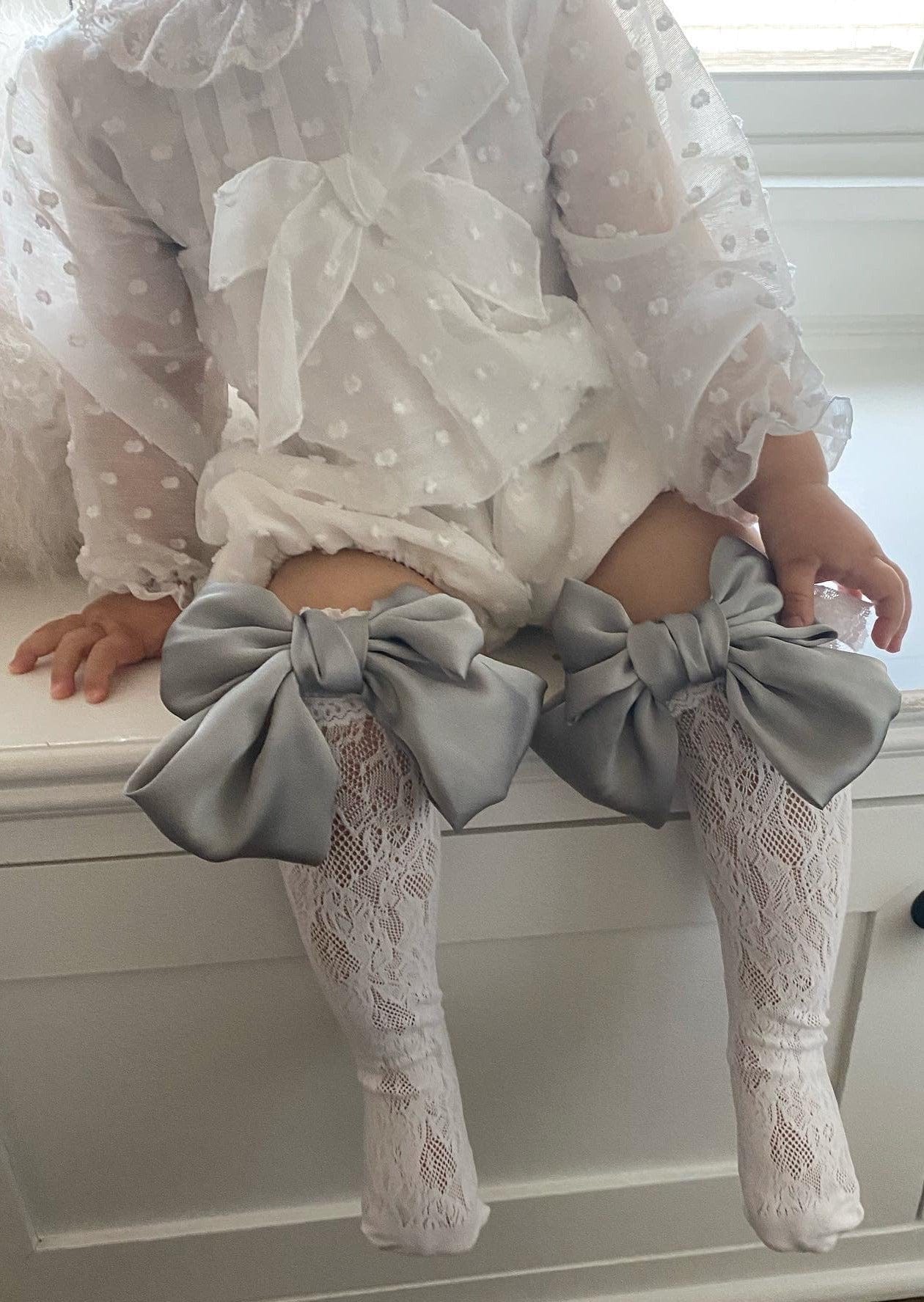 Lola Lace Socks with Satin Bows - Image 20