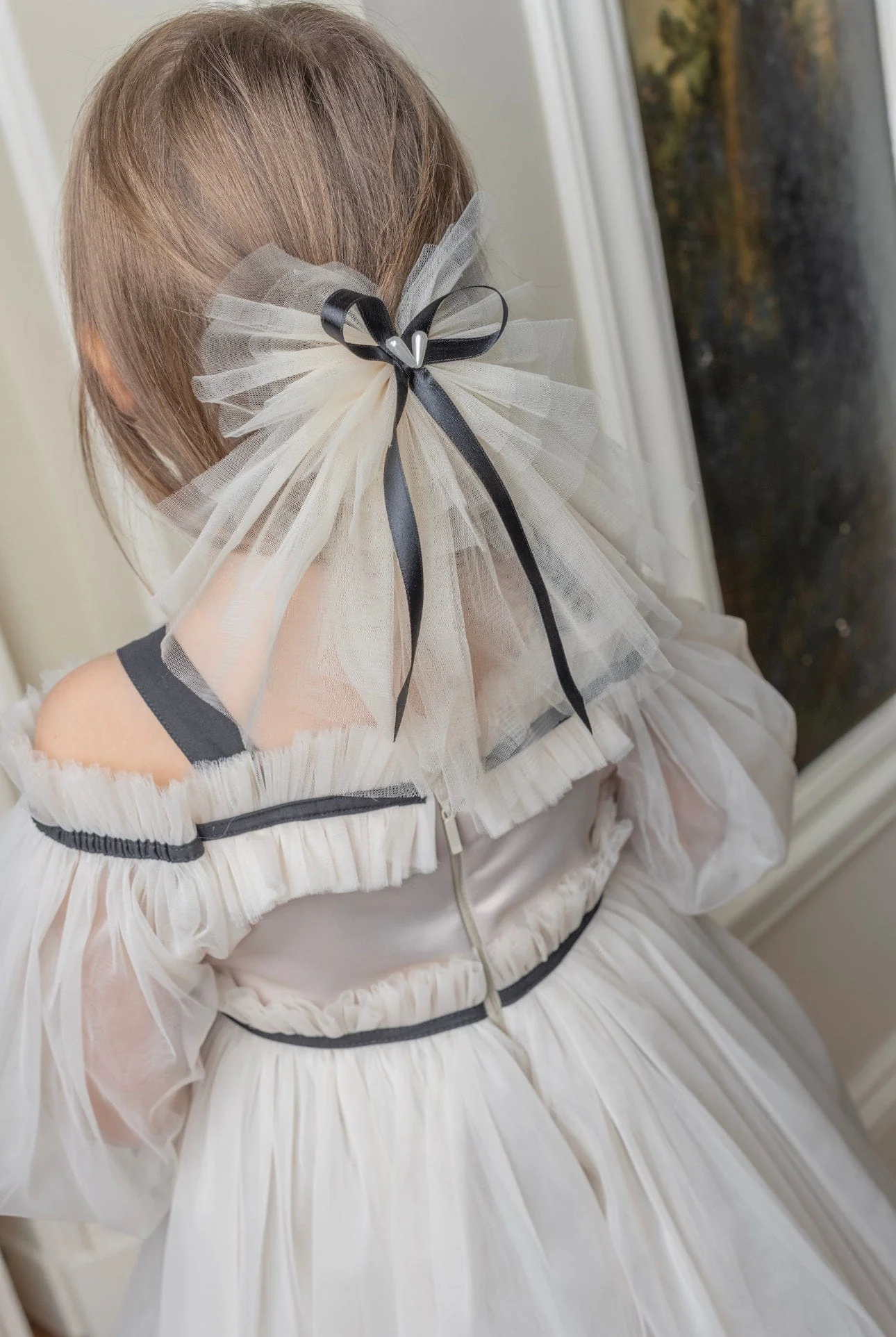 Mademoiselle Tulle Hair Bow - Image 2