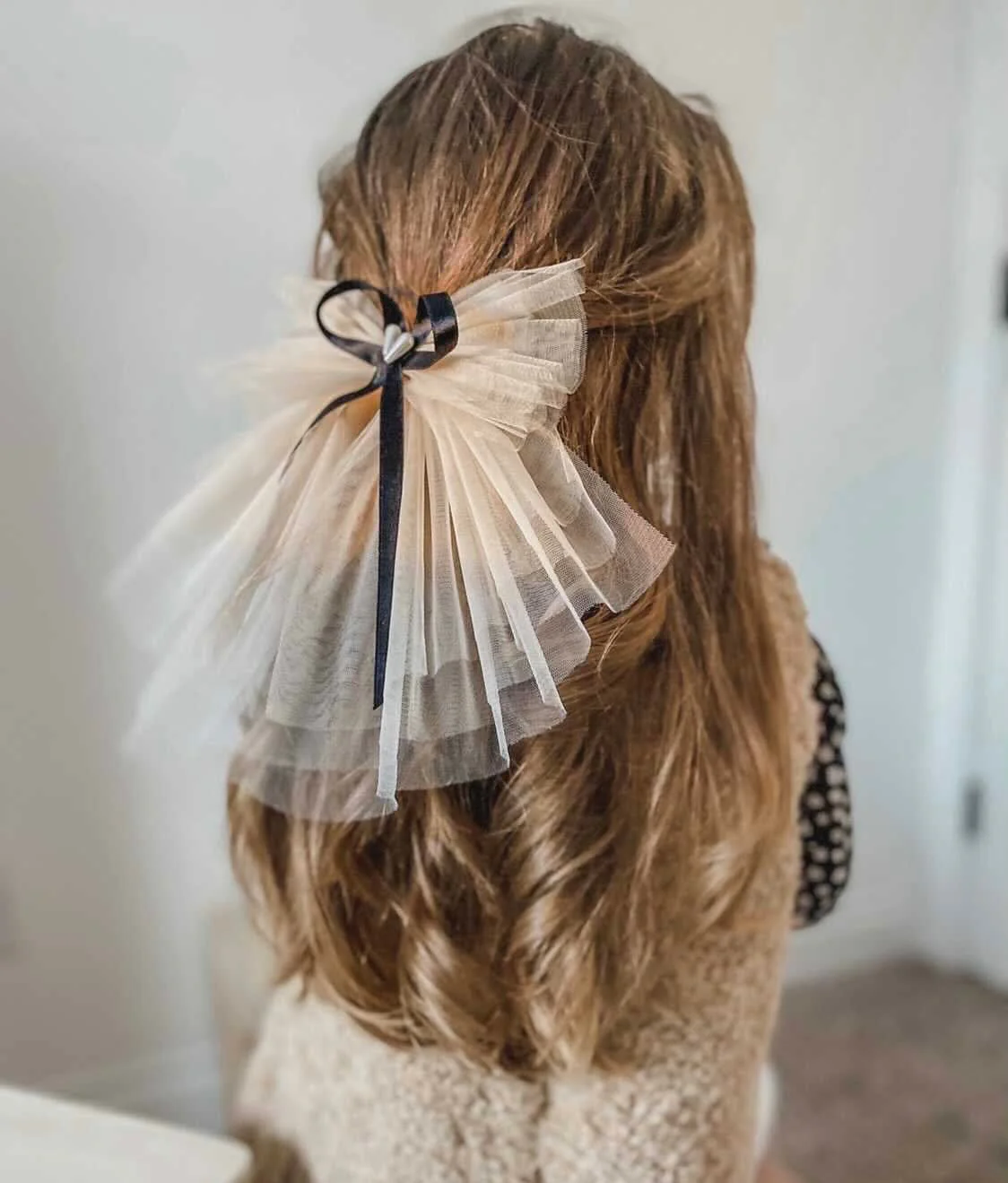 Mademoiselle Tulle Hair Bow - Image 5