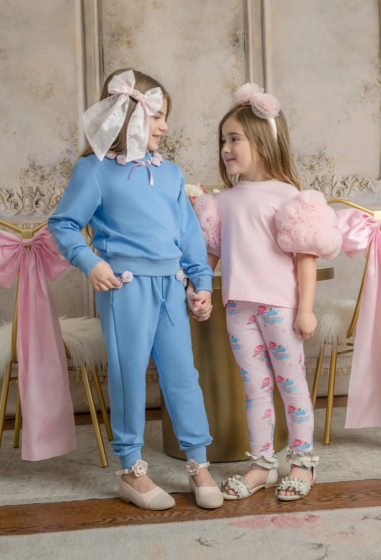 Maya Blue Cotton Lounge Pants - Image 4