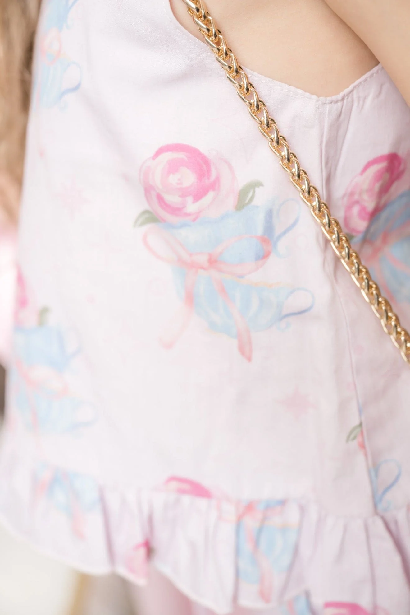 Maya Teacup Pink Girls' Top and Shorts Set - Image 5