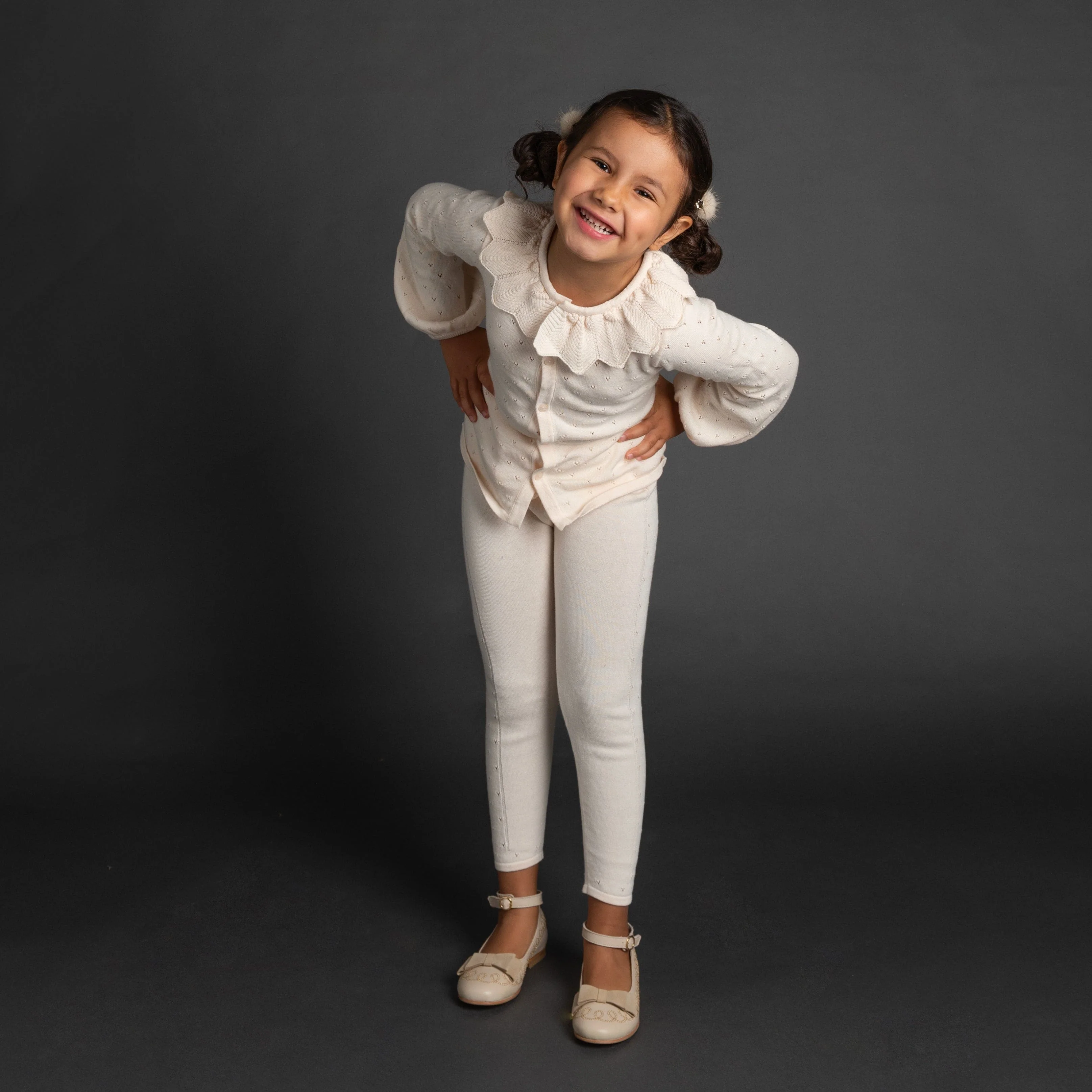 Melody Popsicle Cream Knit Top and Leggings Set - Image 7