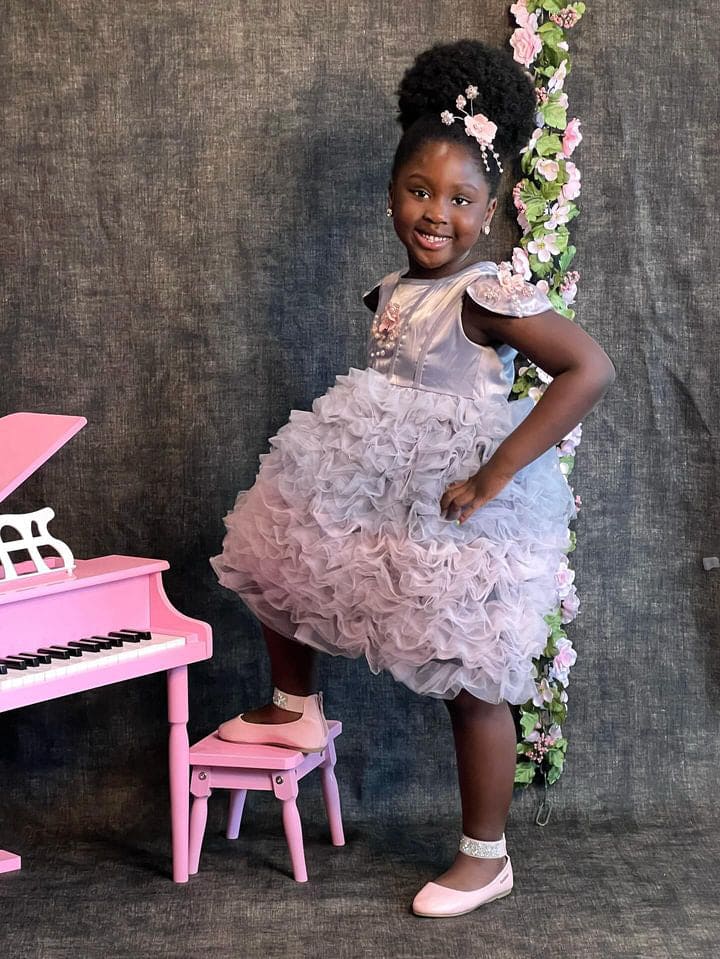 Mia Grey and Pink Ombré Cupcake Tulle Dress - Image 16