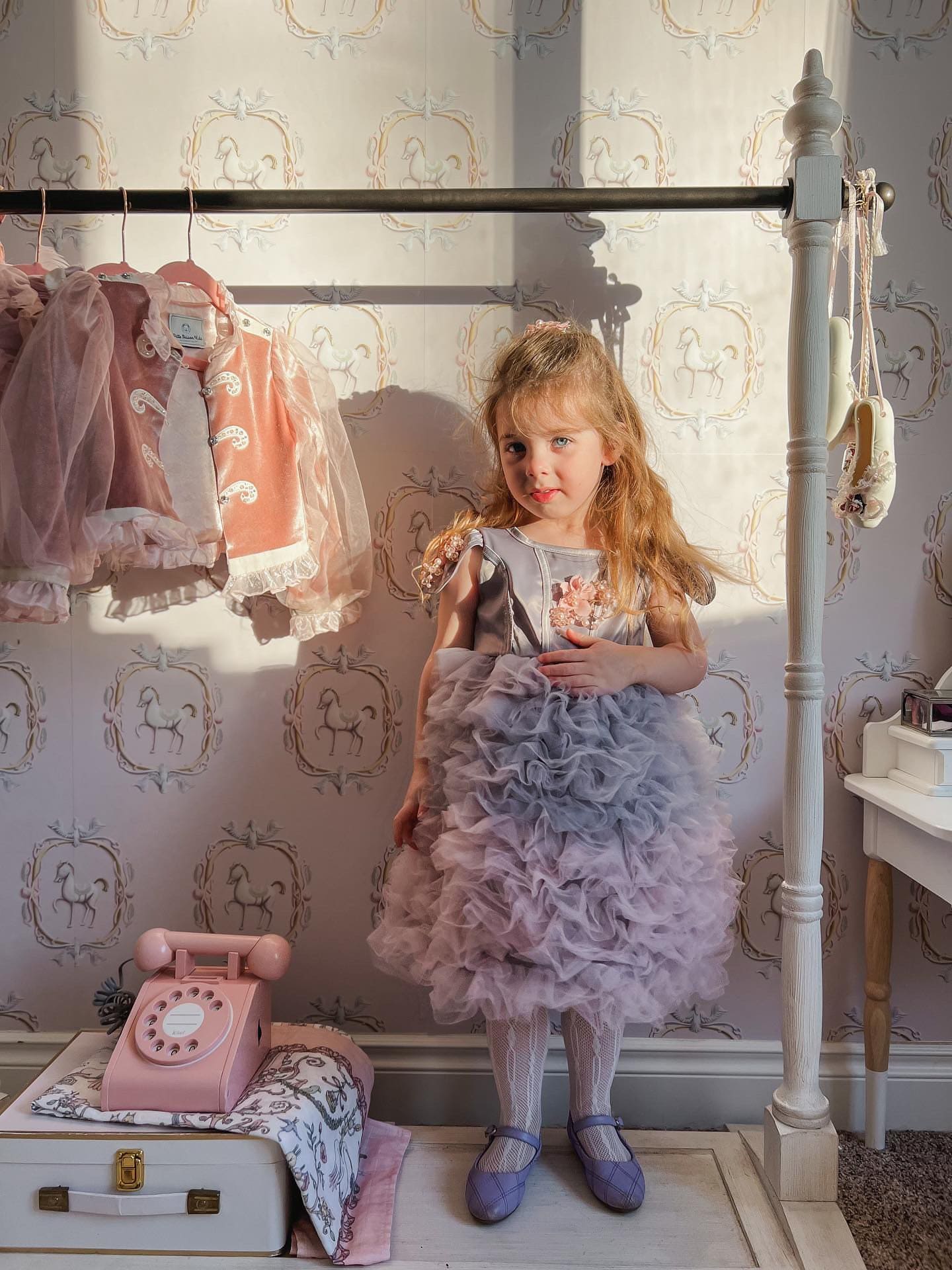 Mia Grey and Pink Ombré Cupcake Tulle Dress - Image 21