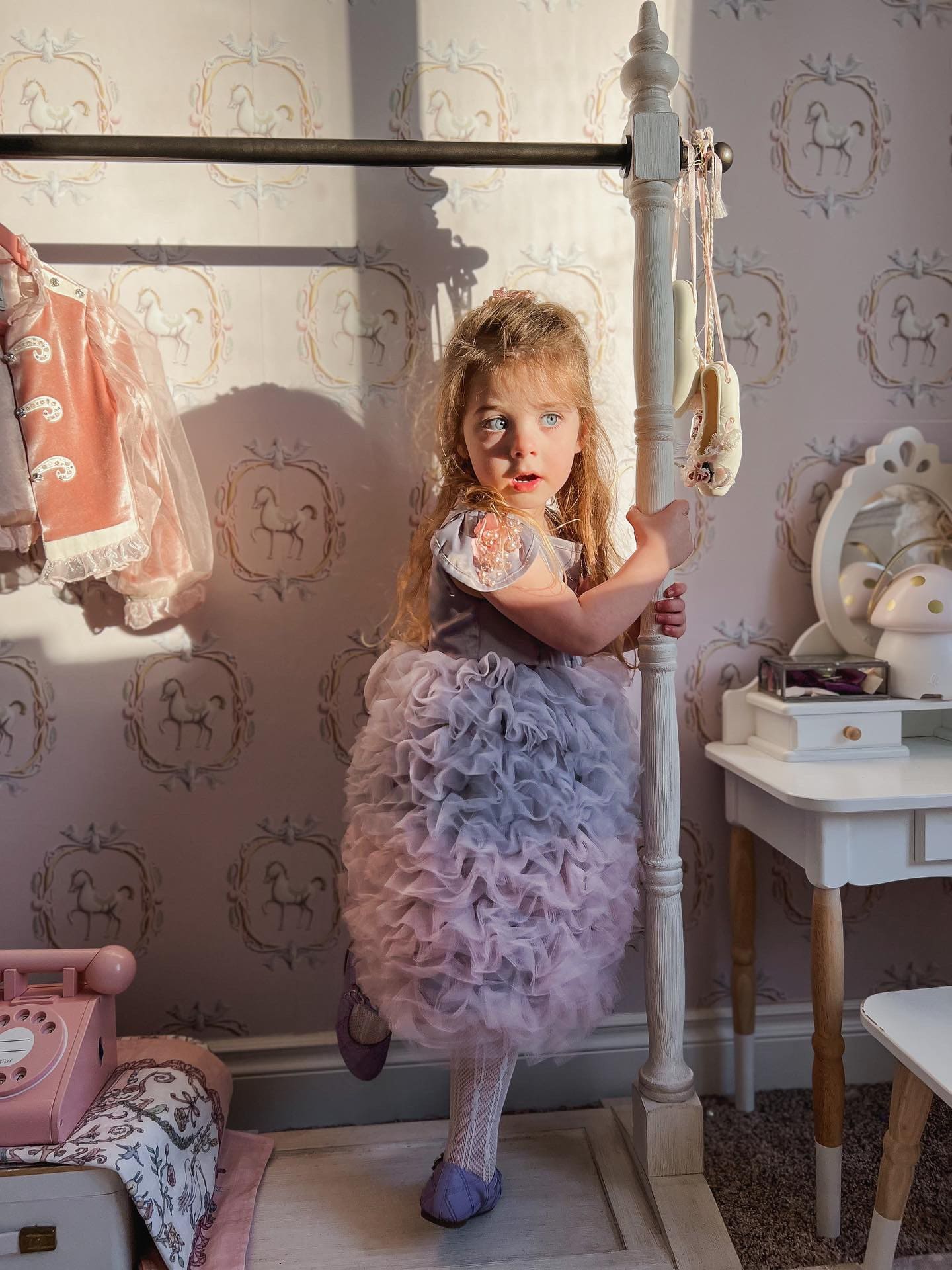 Mia Grey and Pink Ombré Cupcake Tulle Dress - Image 22