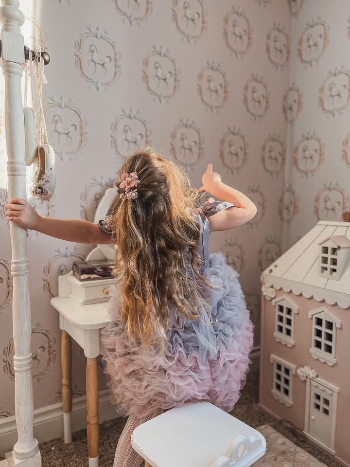 Mia Grey and Pink Ombré Cupcake Tulle Dress - Image 23