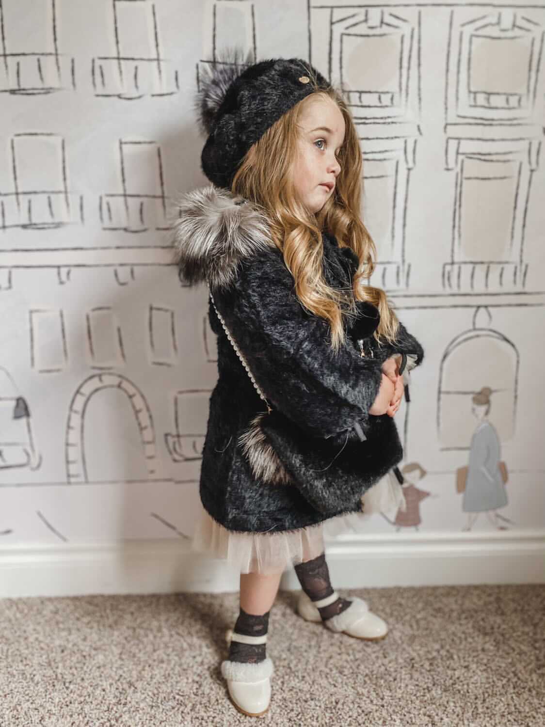 Milana Noir Kids Beret - Image 3