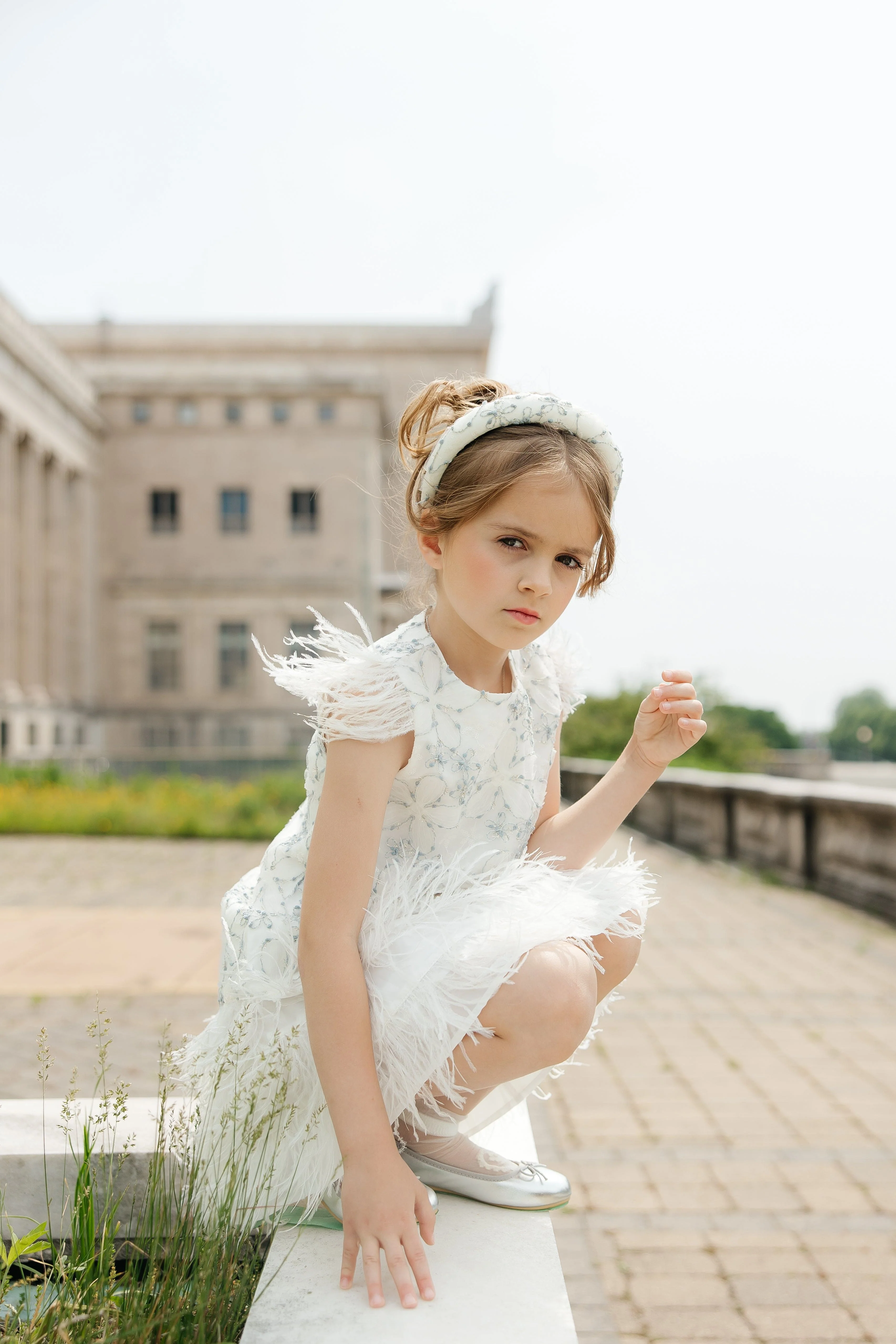 Olivia Feather Dress - Image 11