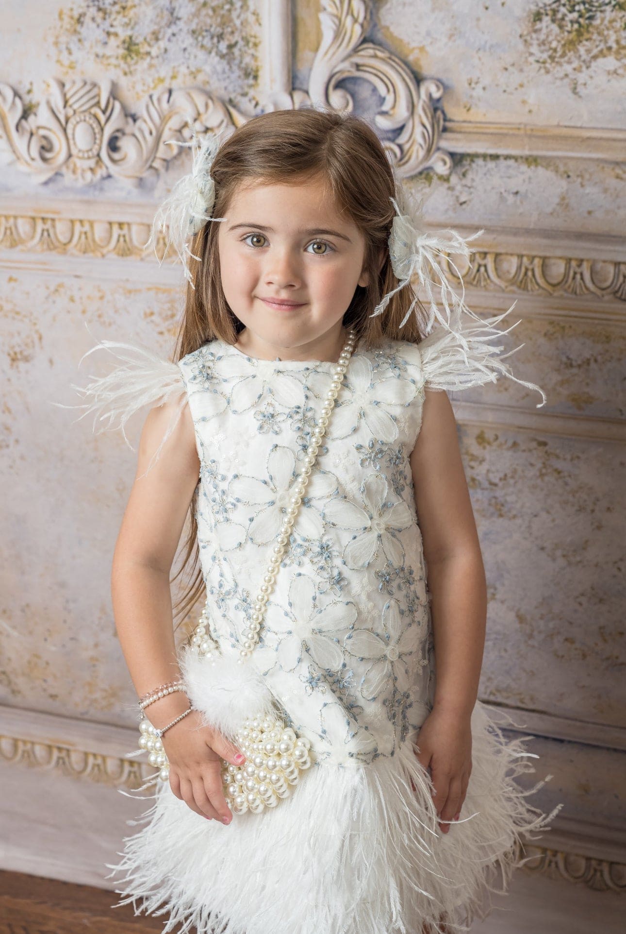 Olivia Feather Dress - Image 5