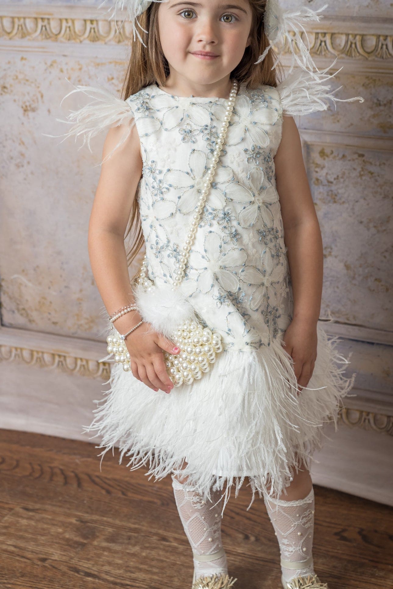 Olivia Feather Dress - Image 6