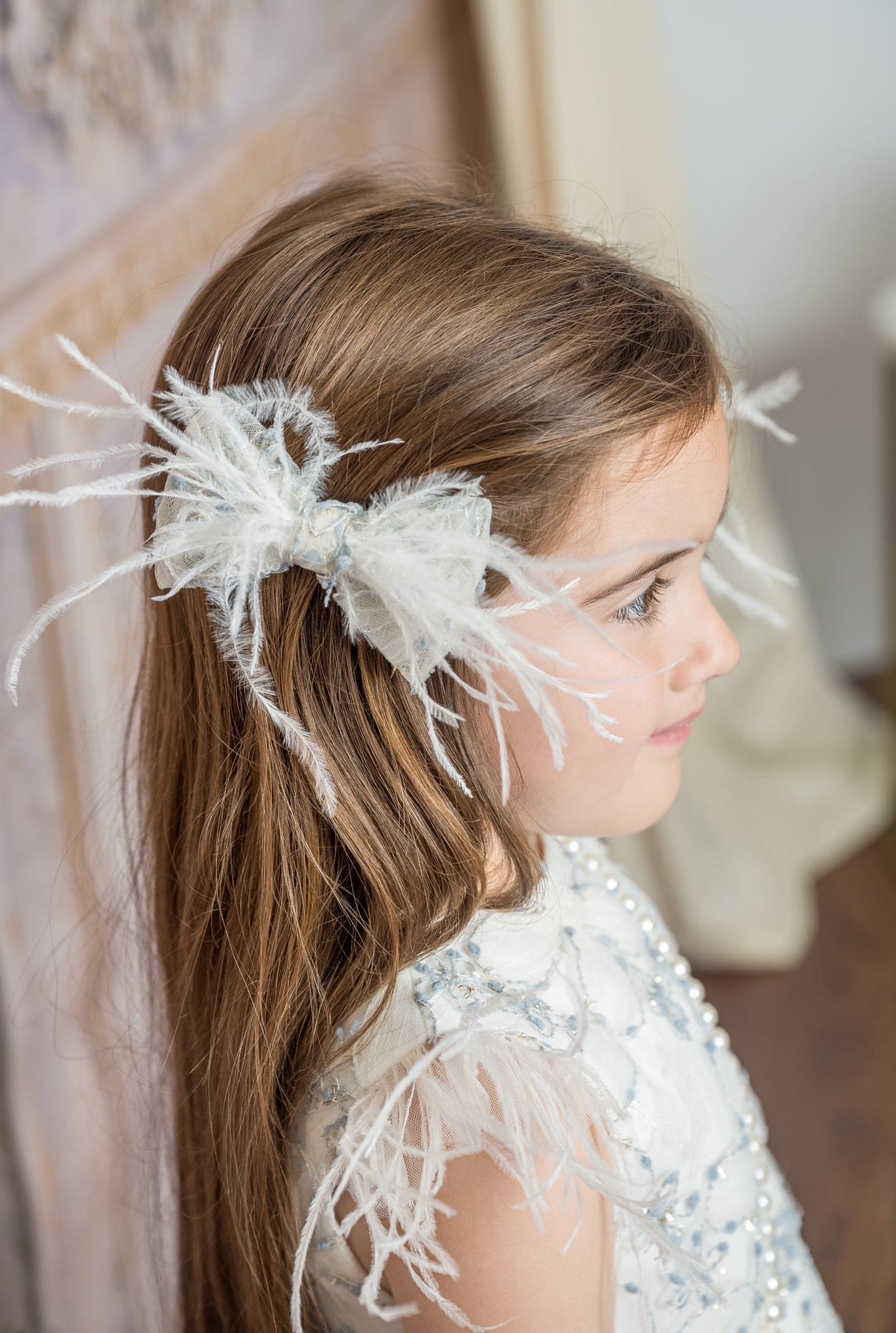 Olivia Feather Hair Clips - Image 2