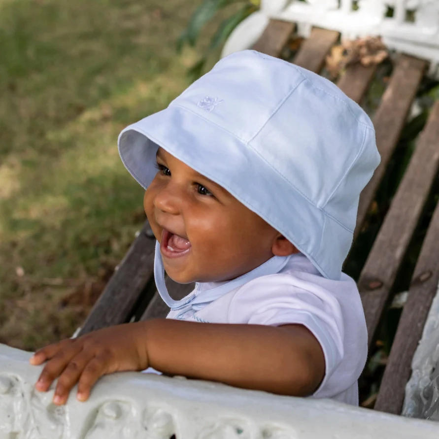 Pale Blue Fishermans Sun Hat - Image 3