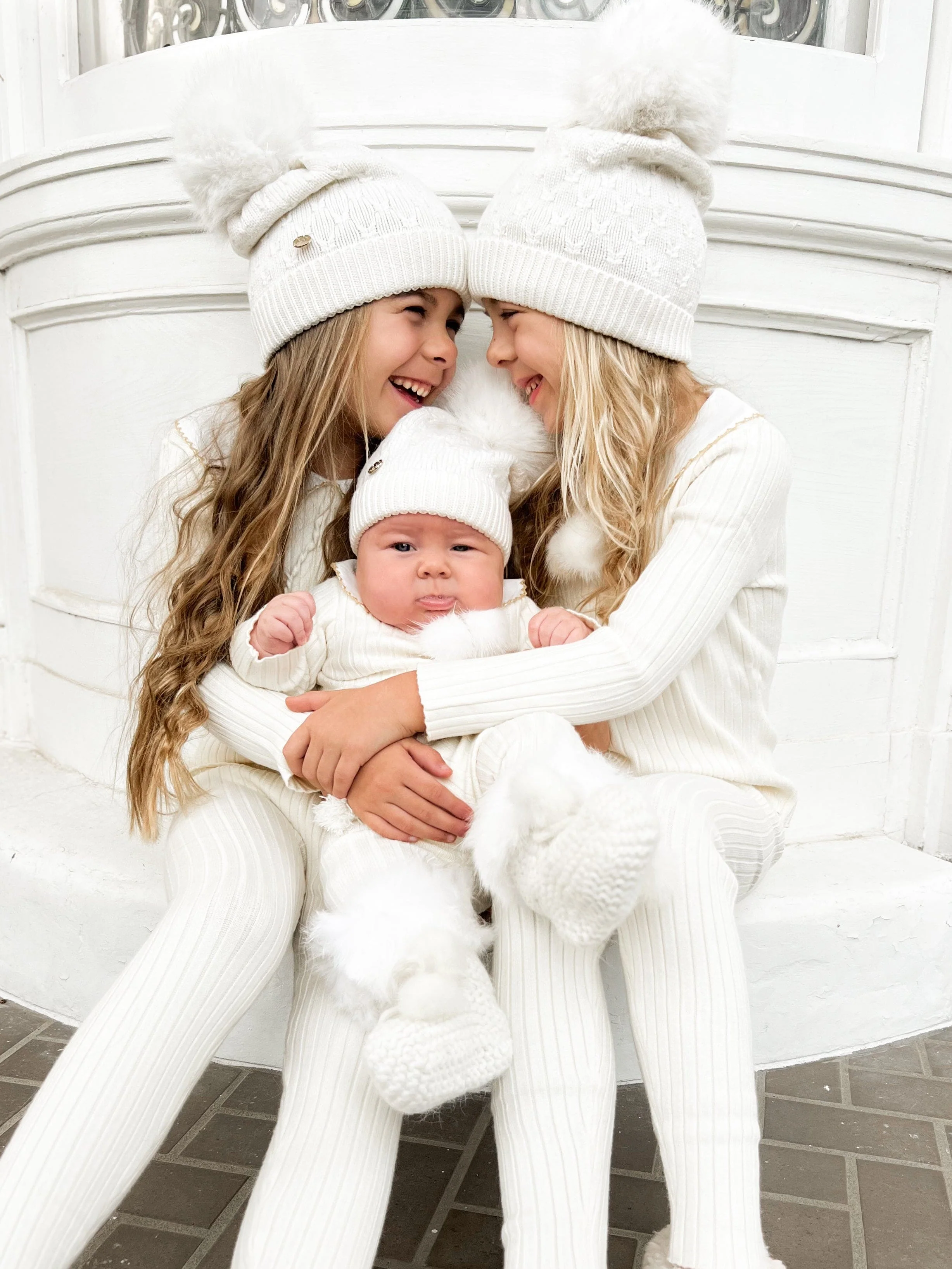 Parker Ivory Merino Wool Foldover Beanie Hat - Image 8