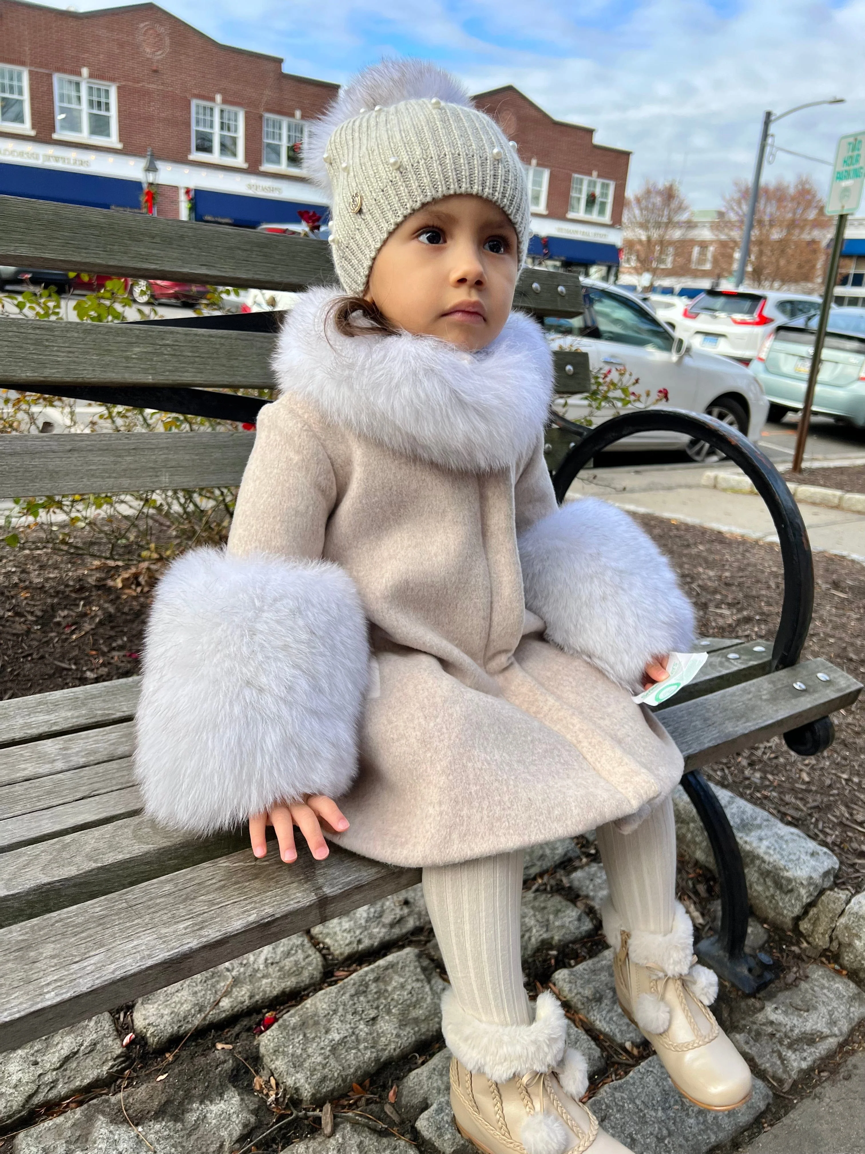 Pearl Angora Kids Hat - Image 10