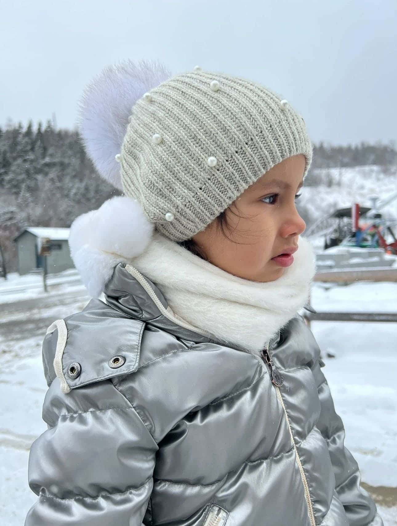 Pearl Angora Kids Hat - Image 17
