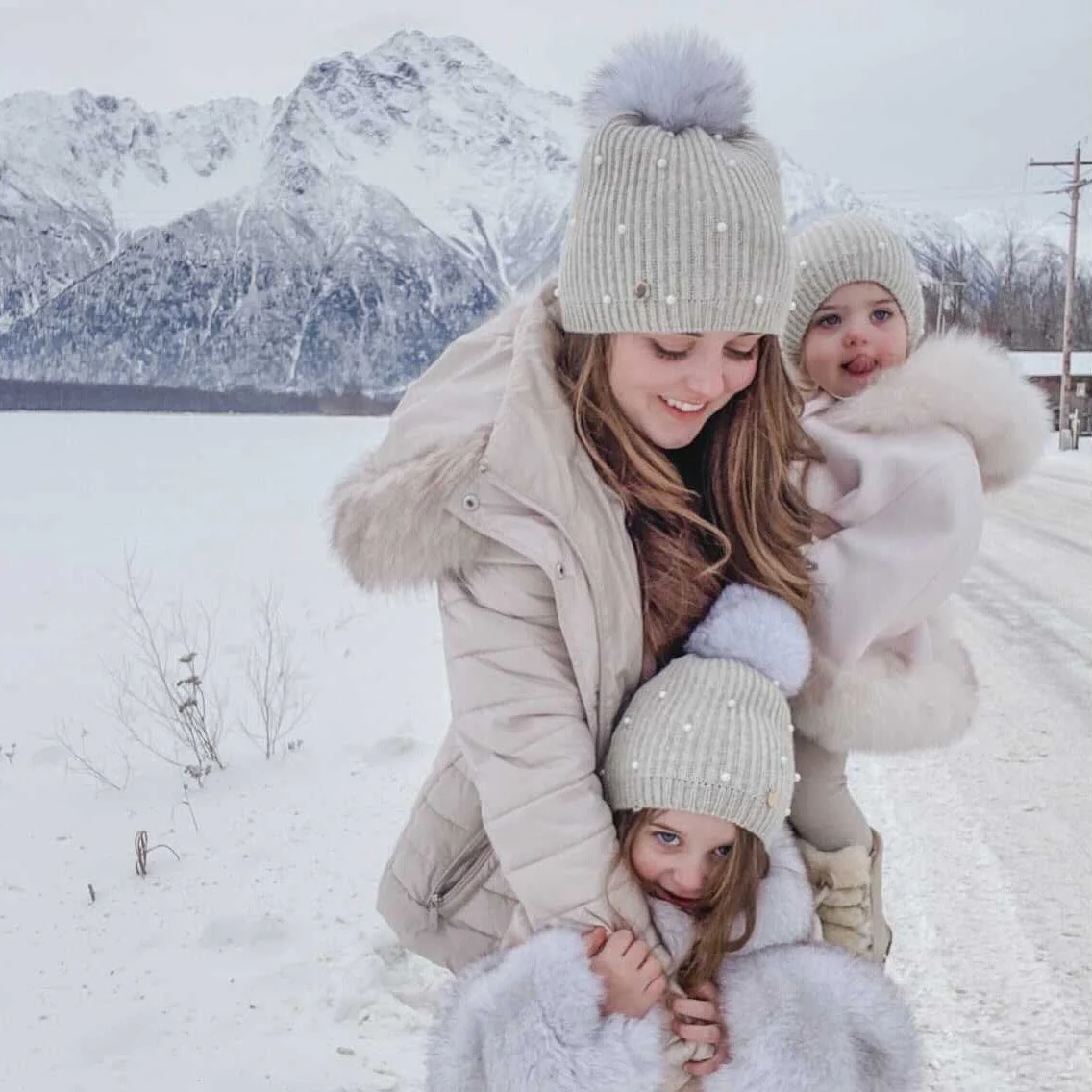Pearl Angora Kids Hat - Image 2