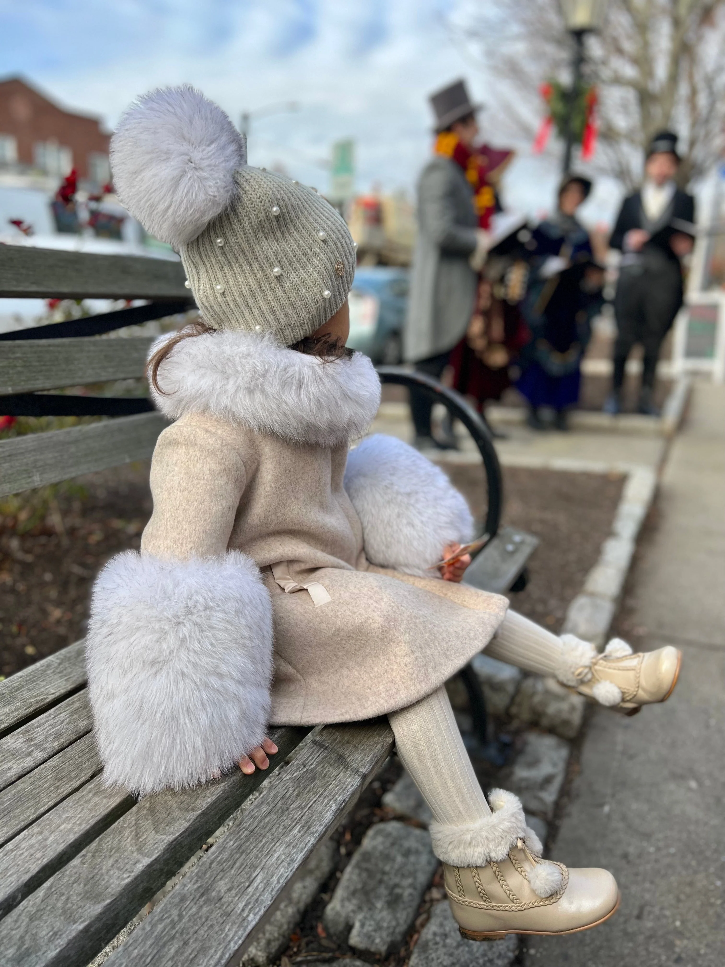 Pearl Angora Kids Hat - Image 3