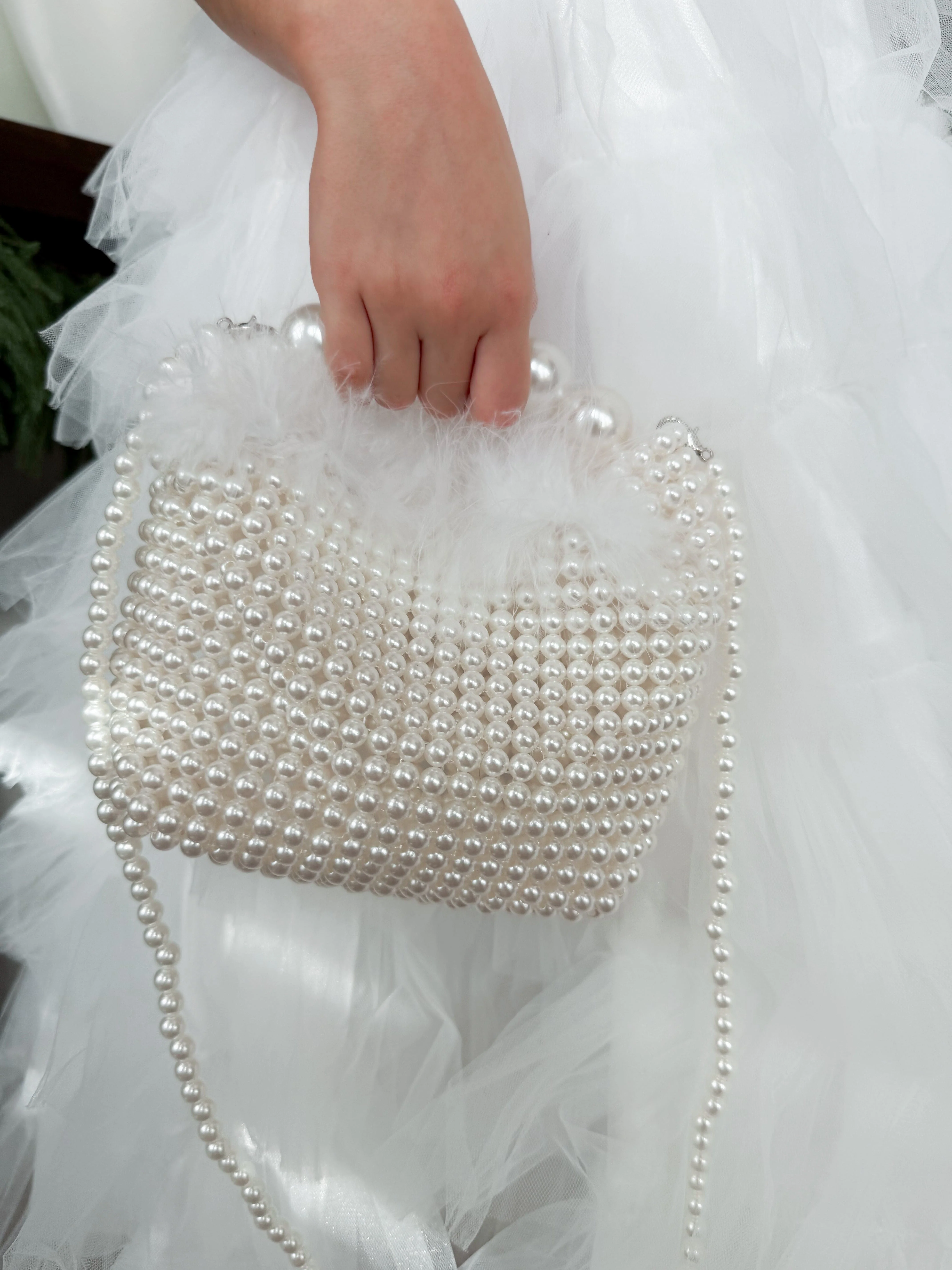 Pearl Handle Pouch Bag - Image 10
