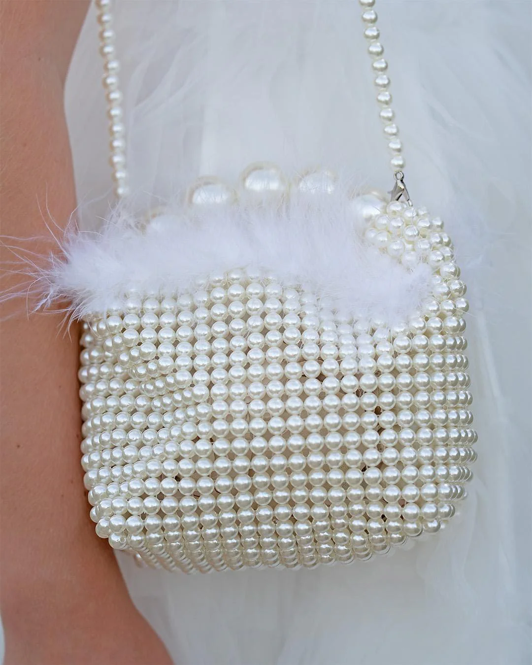 Pearl Handle Pouch Bag - Image 5