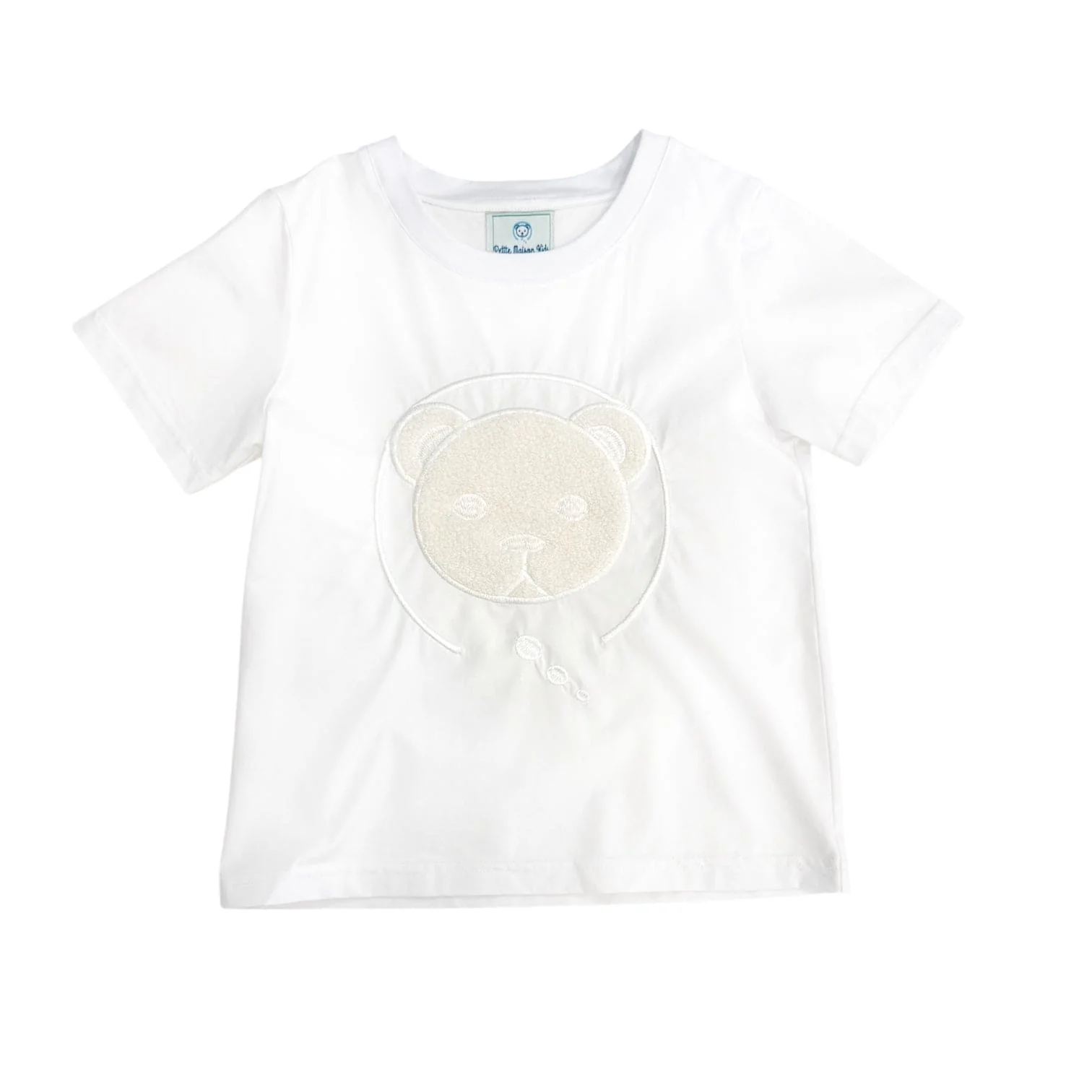 Pima White Cotton Teddy T-Shirt