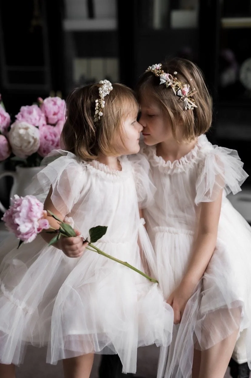 Rose Gold Flower Hair Garland - Image 3