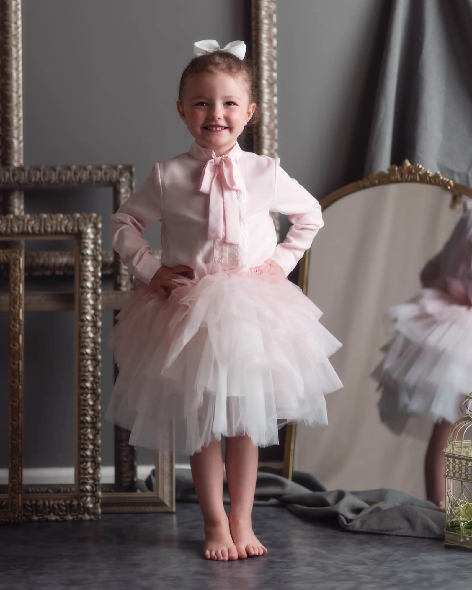 Pink Crepe Fringe Blouse - Image 7
