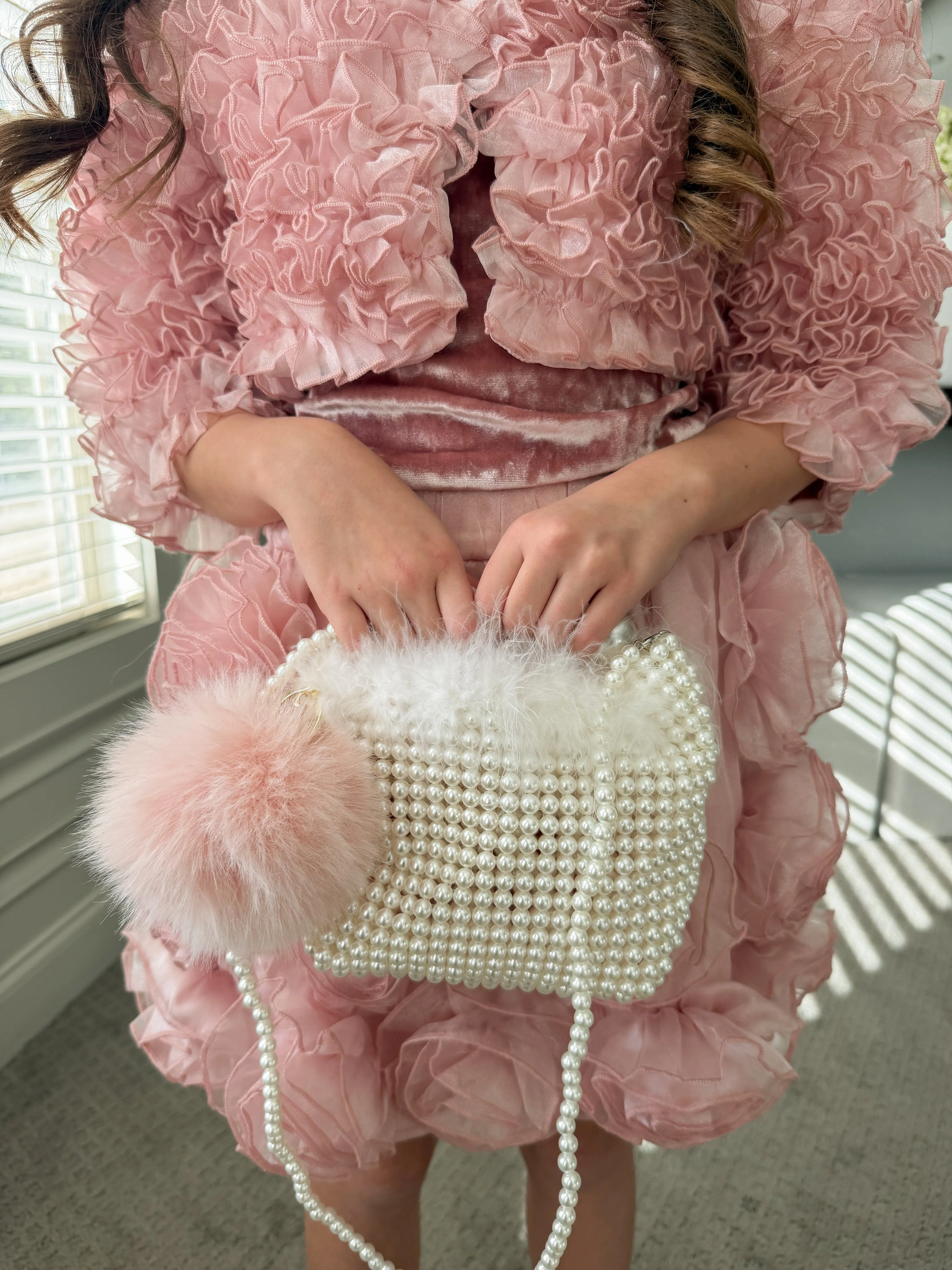 Pearl Handle Pouch Bag - Image 7