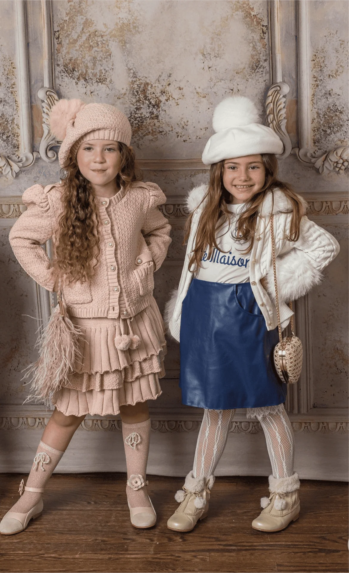 Julie Pink Knit Cotton Top and Skirt Set - Image 5