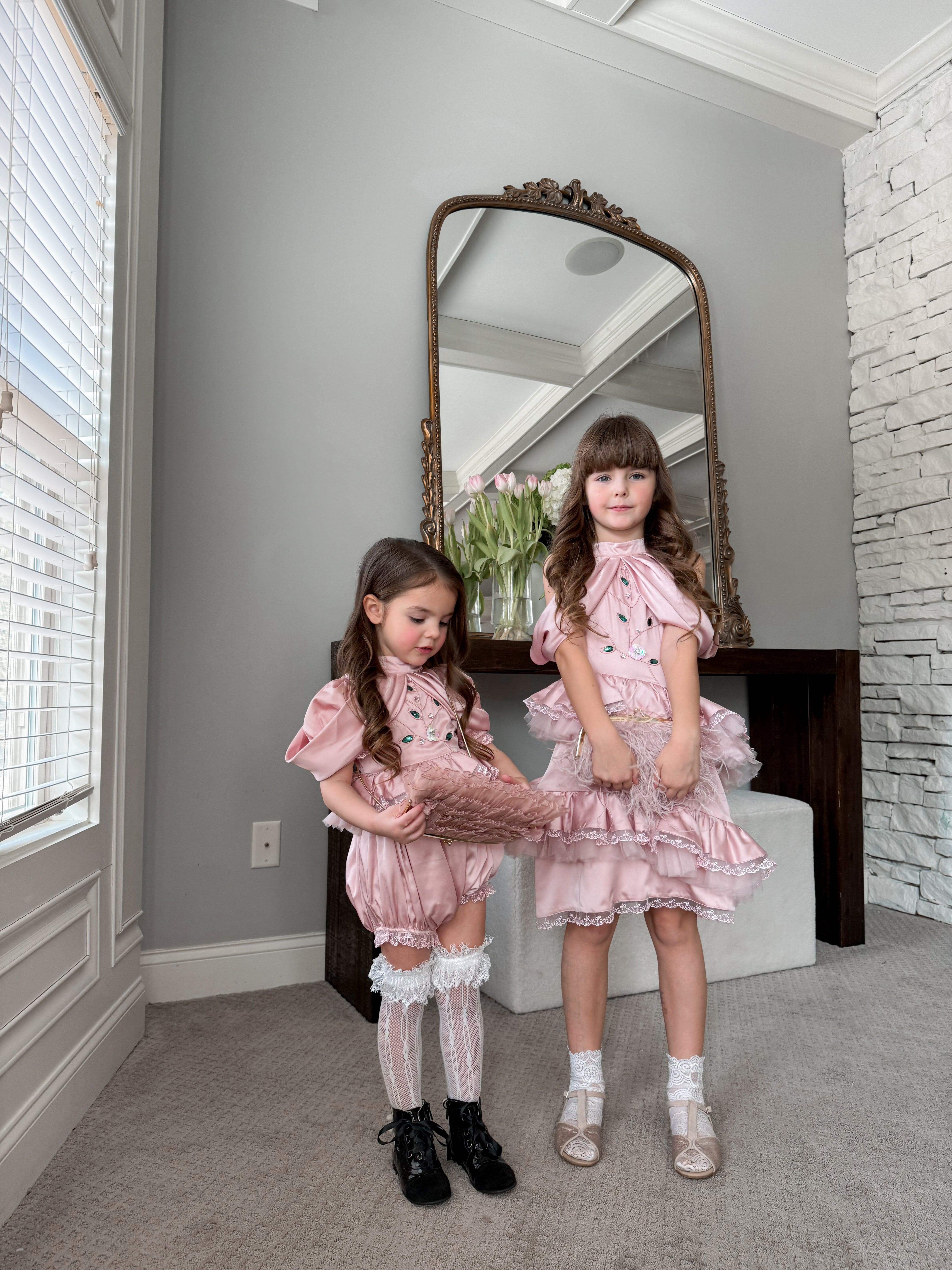 Pink Satin Ballerina Dress - Image 14