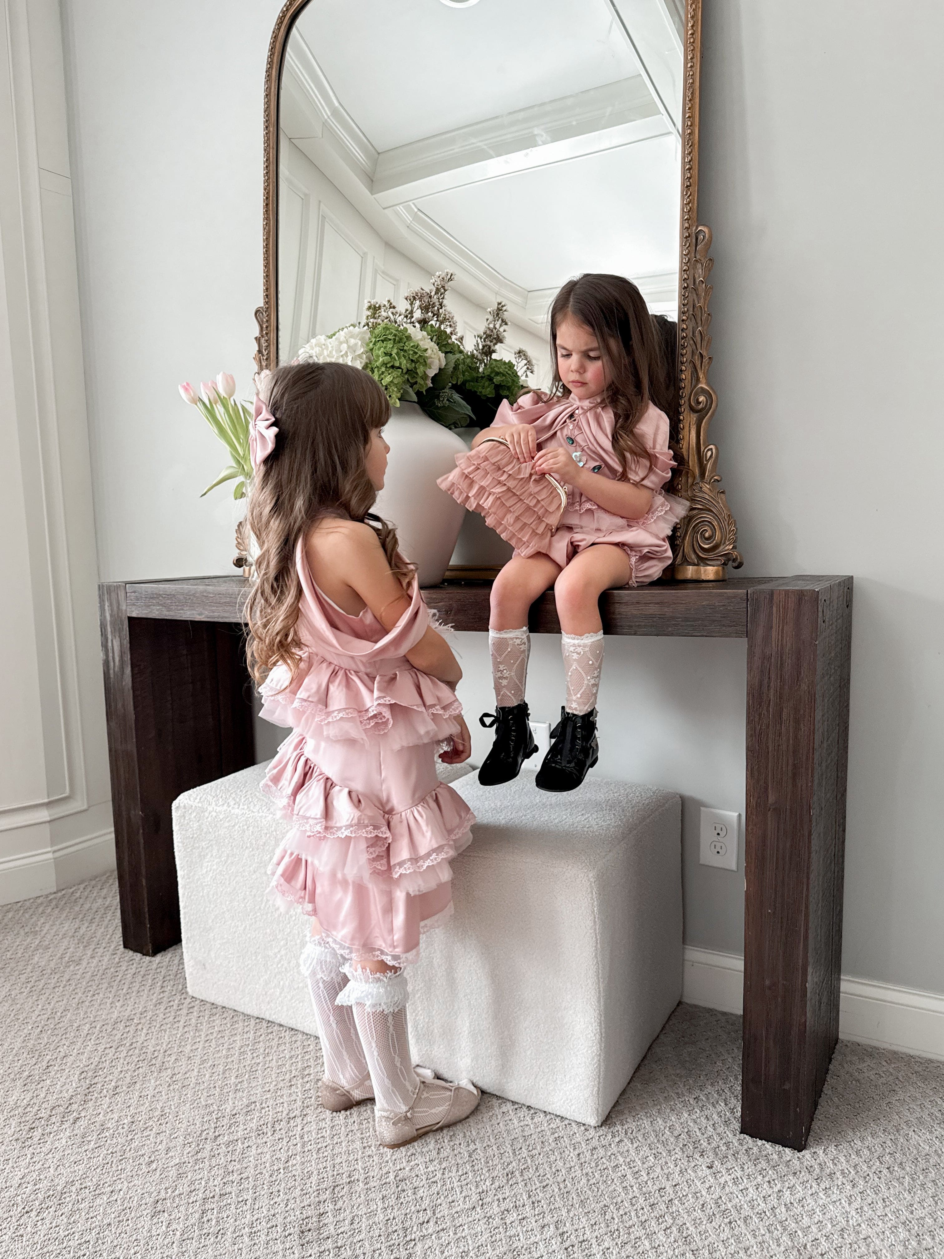 Pink Satin Ballerina Dress - Image 16