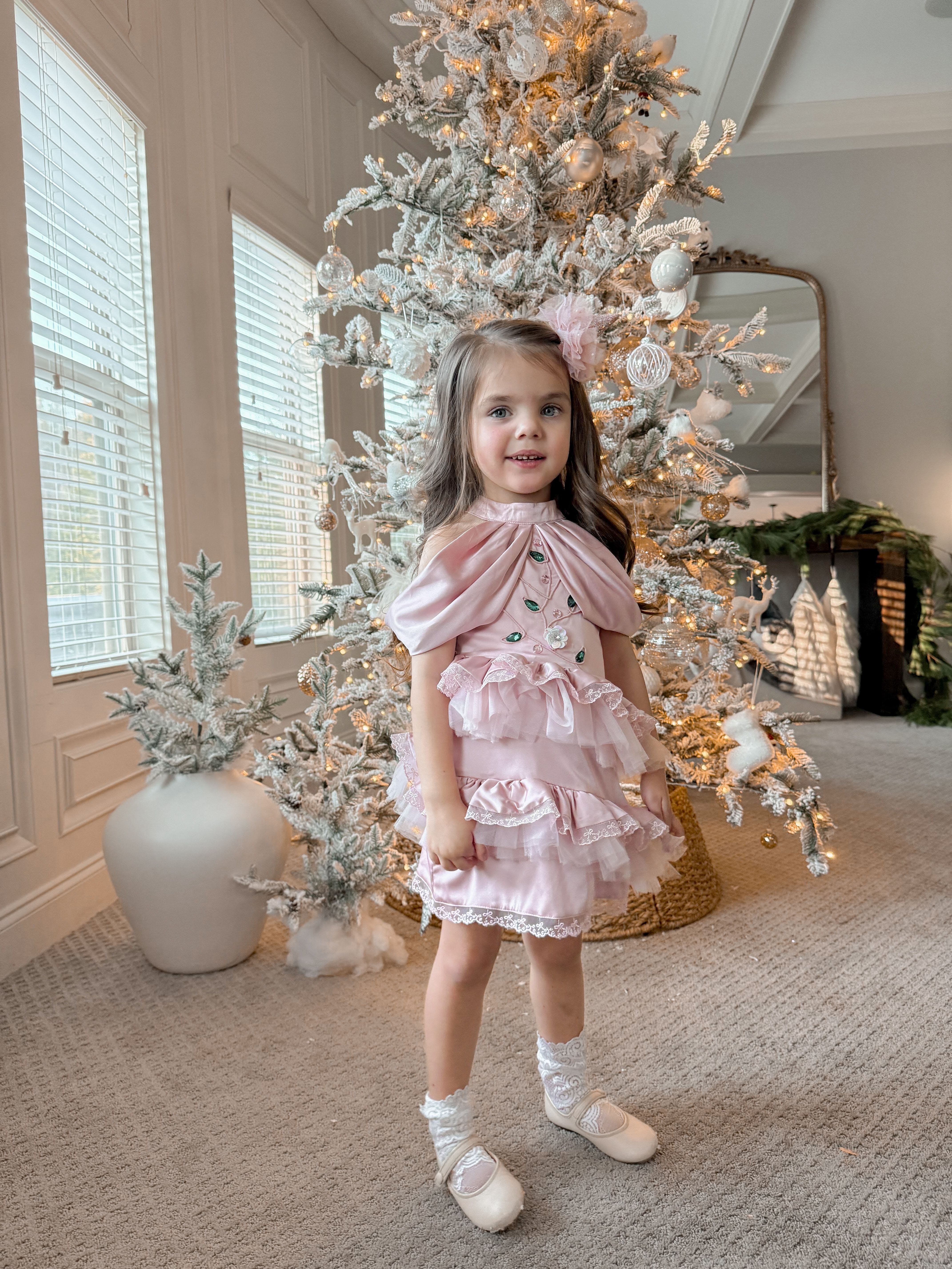 Pink Satin Ballerina Dress - Image 20