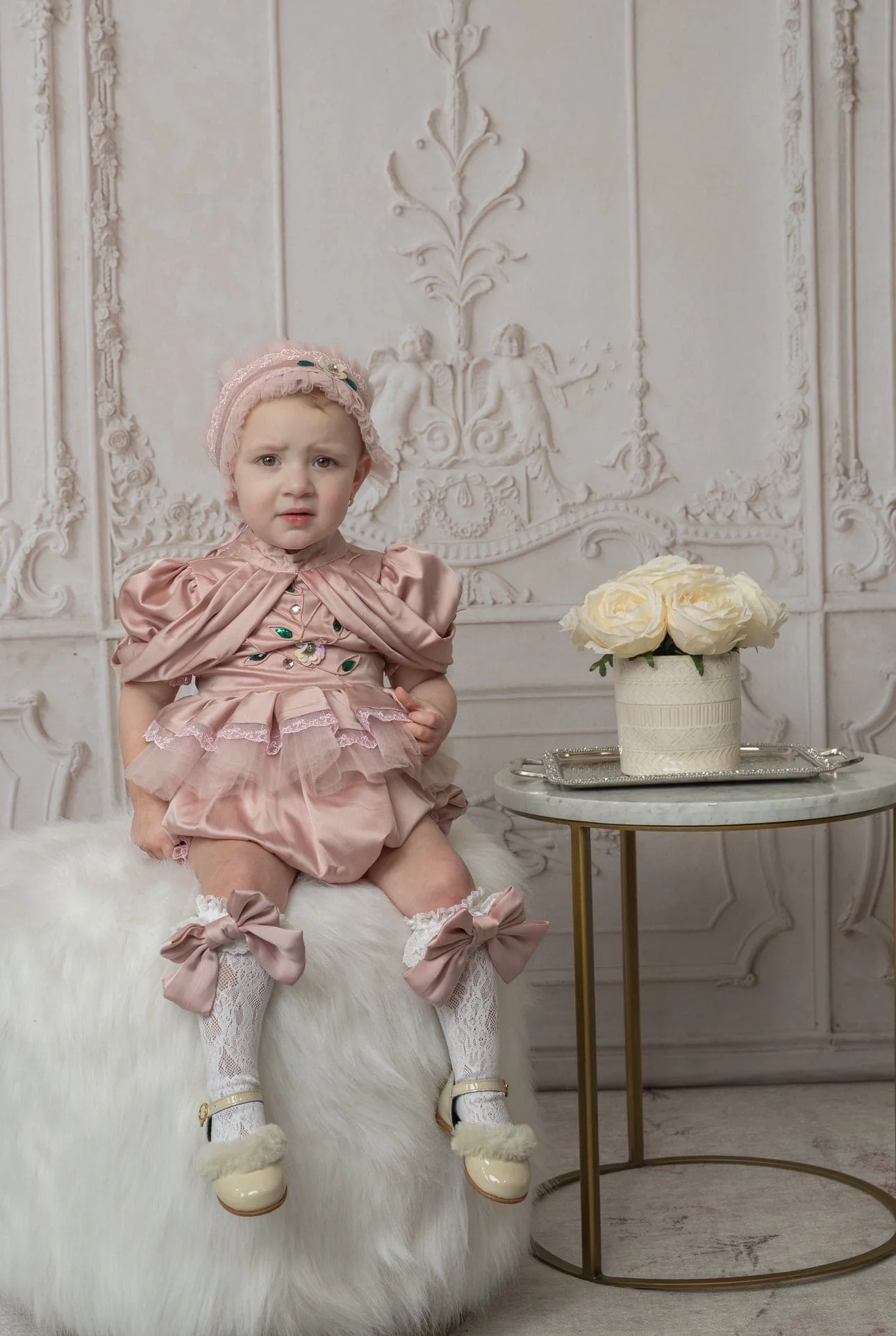 Pink Satin Ballerina Romper - Image 2