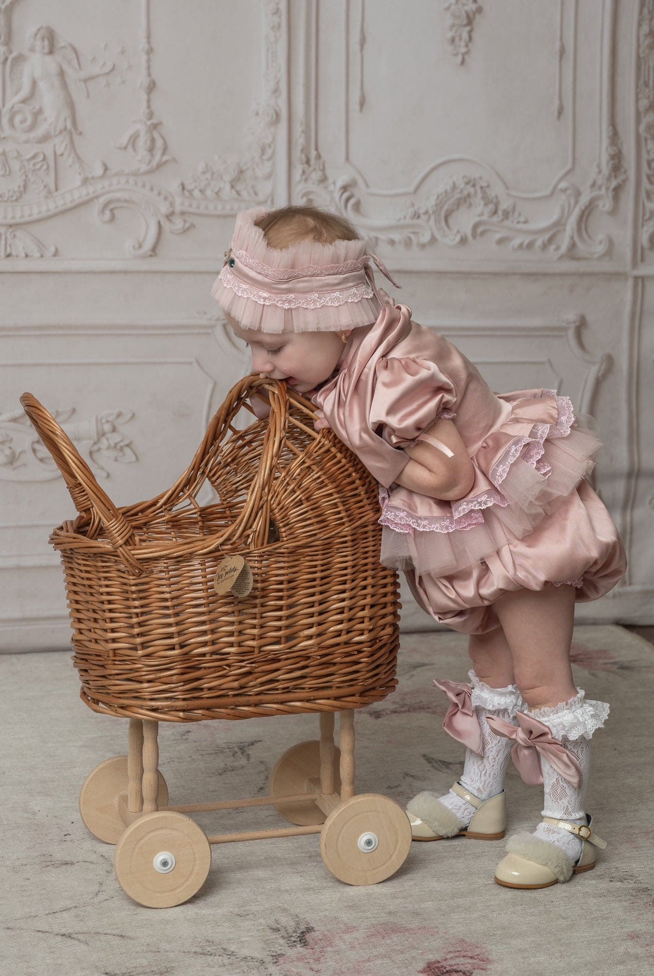 Pink Satin Ballerina Romper - Image 3