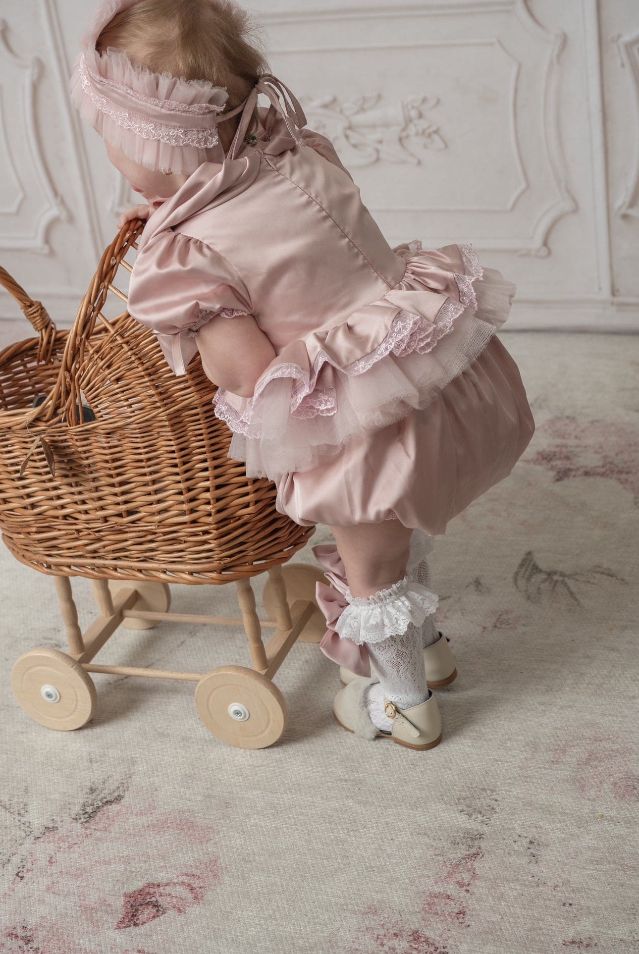 Pink Satin Ballerina Romper - Image 7