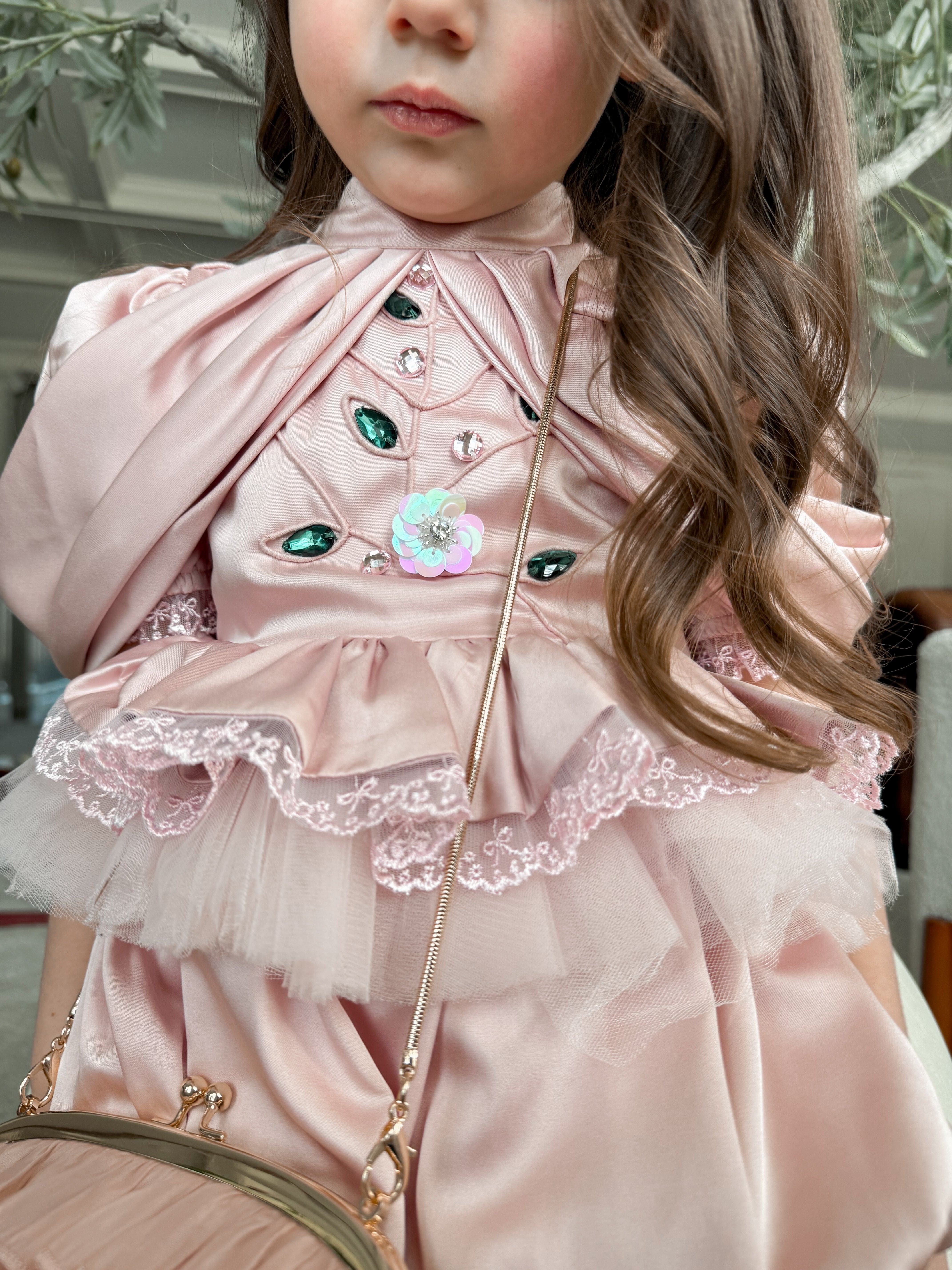 Pink Satin Ballerina Romper - Image 9