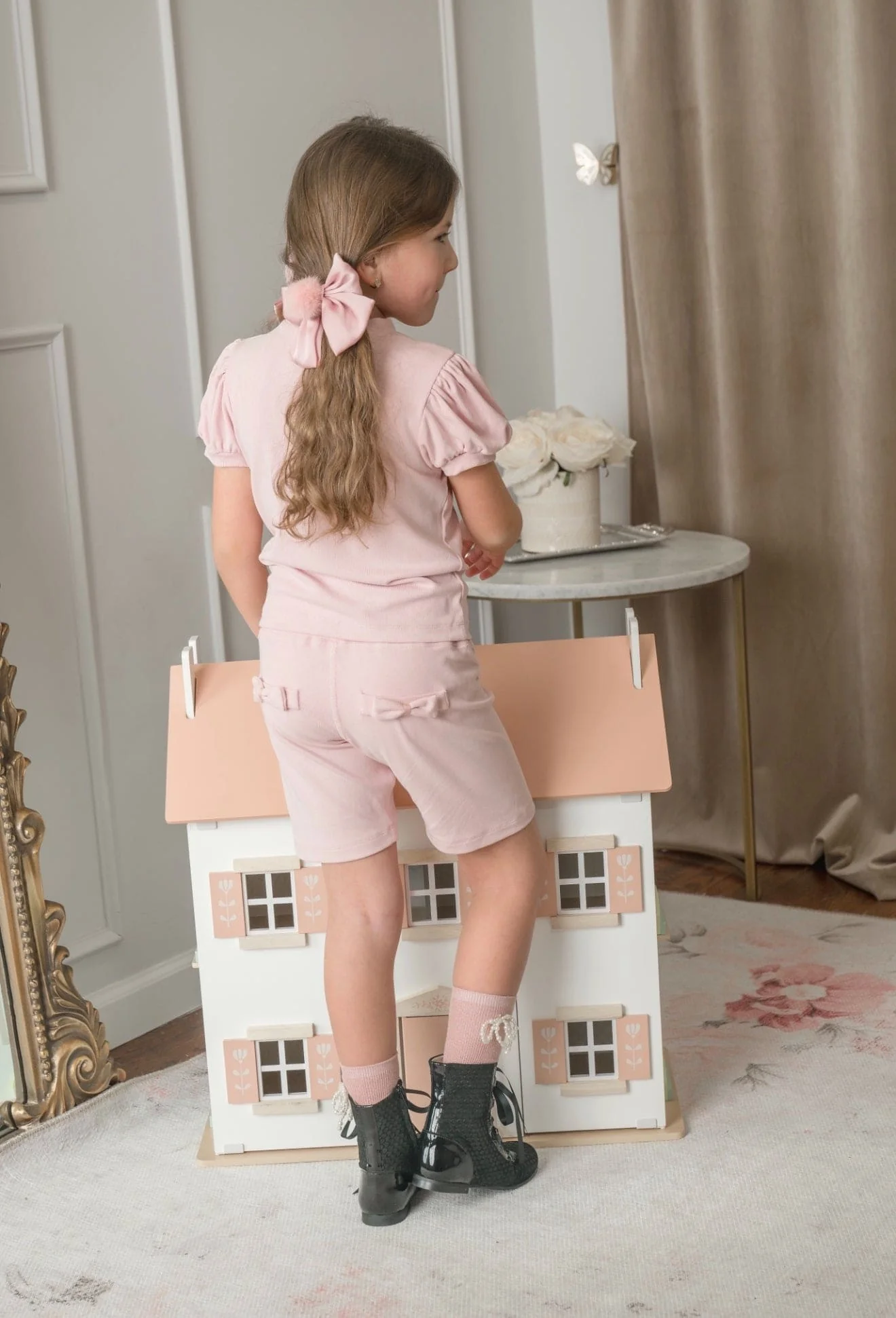 Pink Top and Biker Shorts Set - Image 4