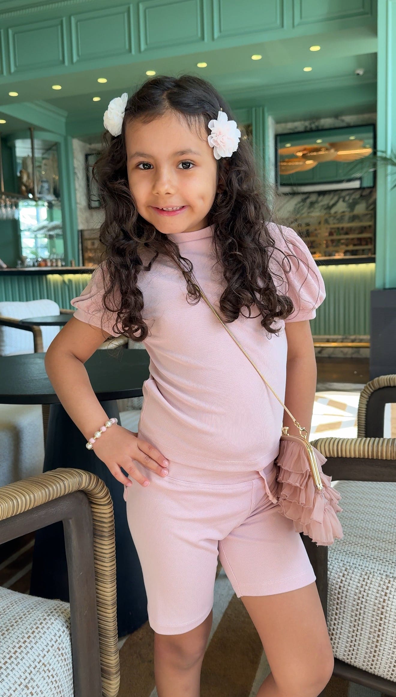 Pink Top and Biker Shorts Set - Image 6