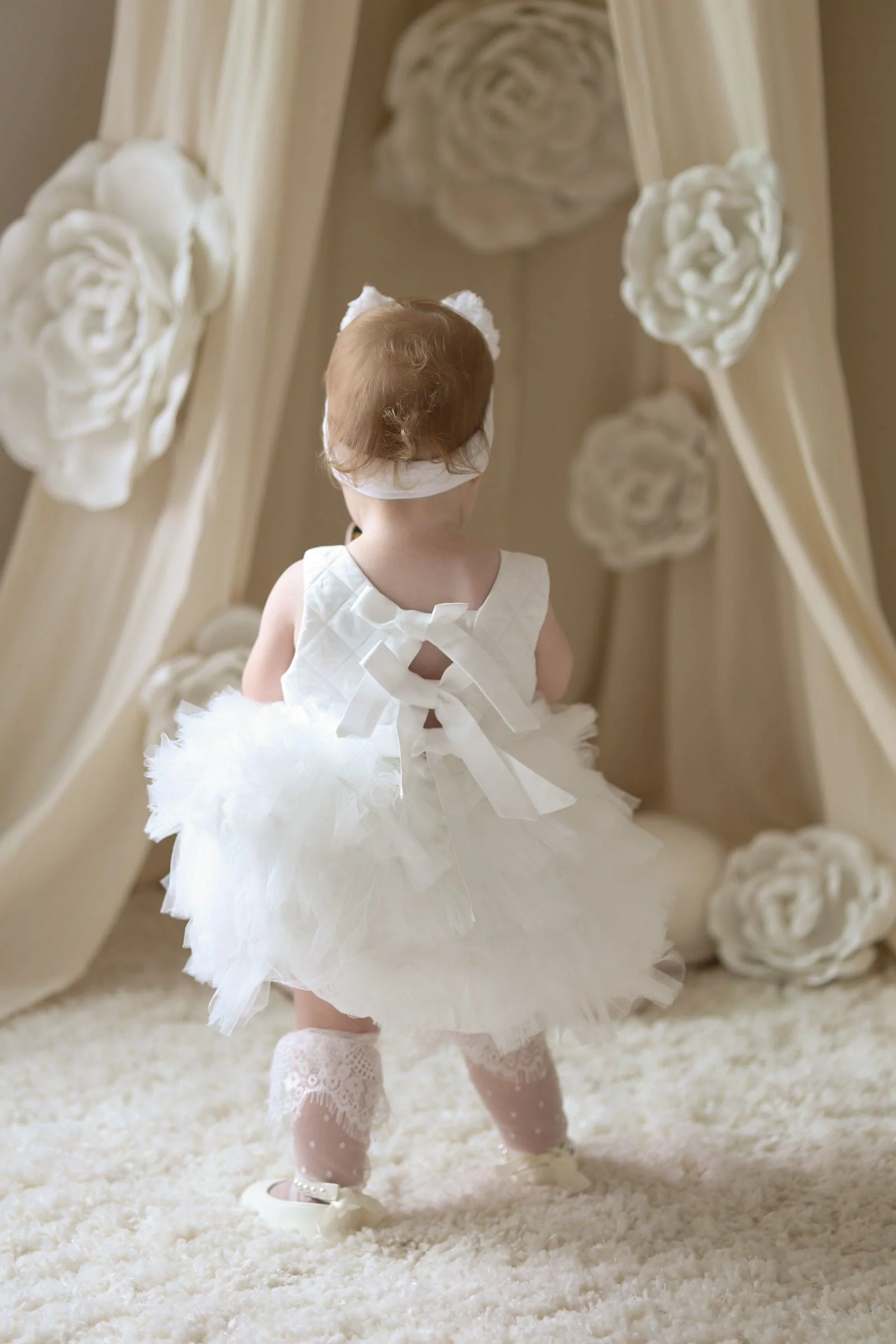 Poppy White Quilted Romper - Image 6
