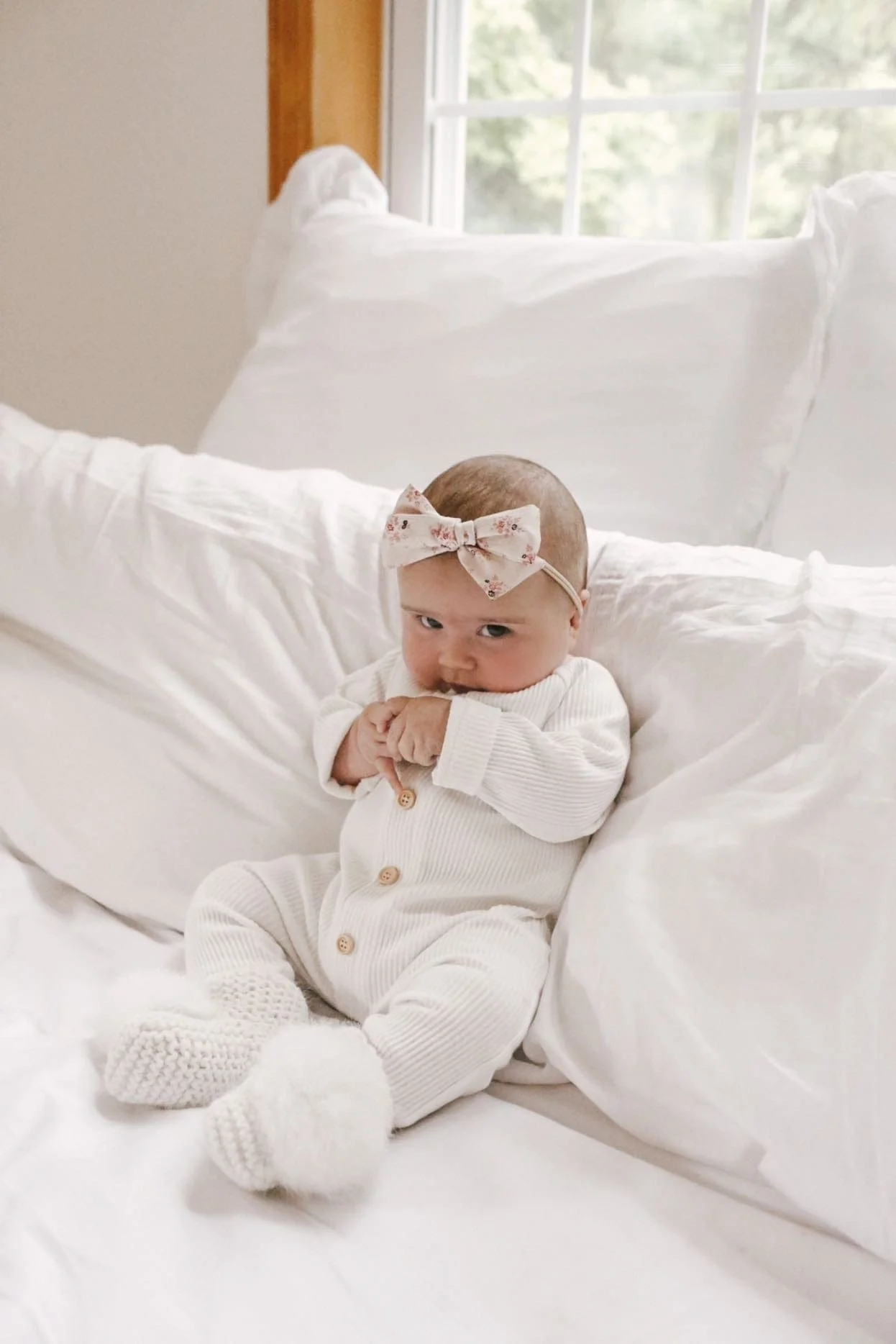 Ribbed Cotton Playsuit - White - Image 3