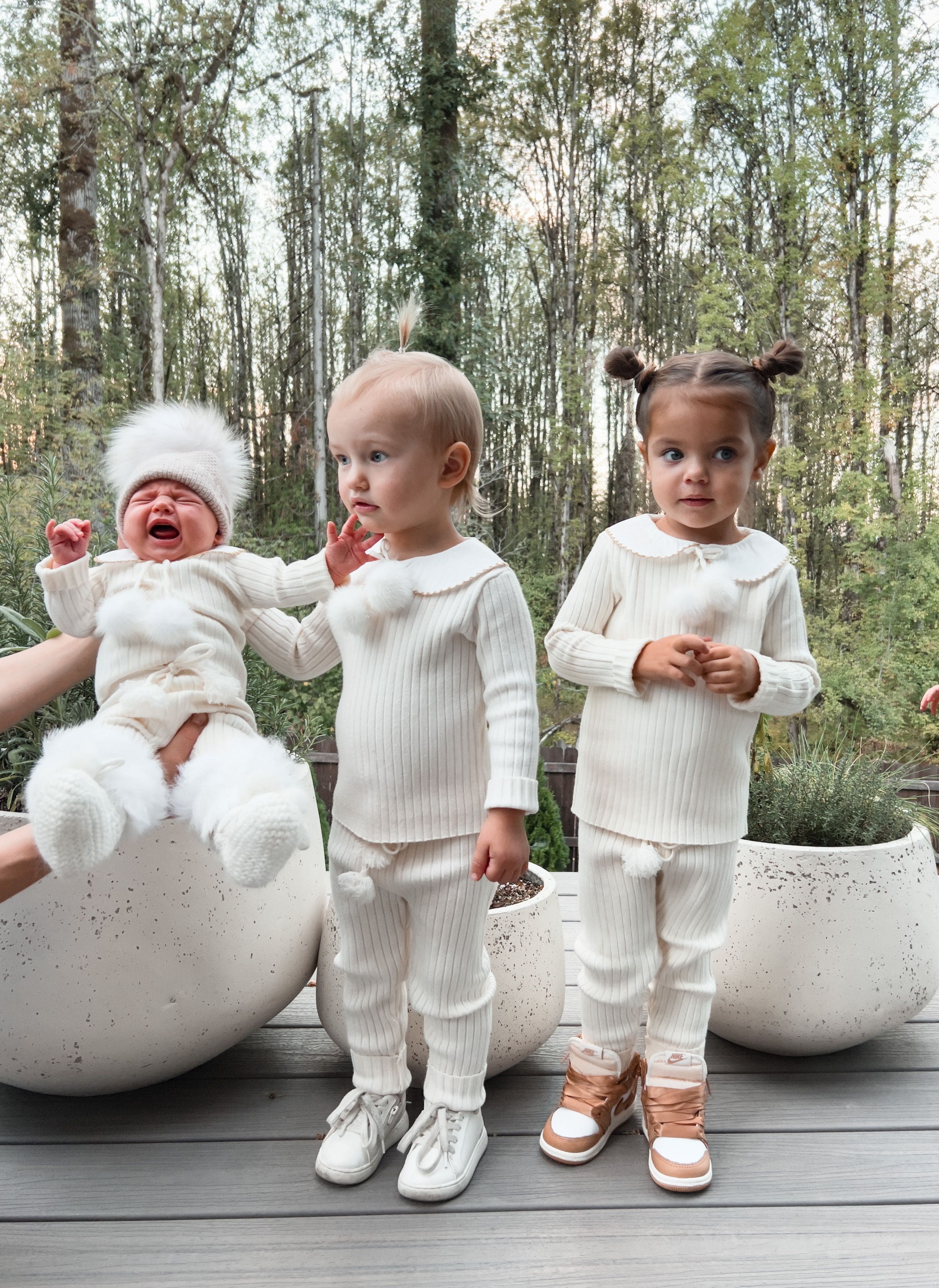 Ruby Ribbed Angora Cream Two Piece Set - Image 15