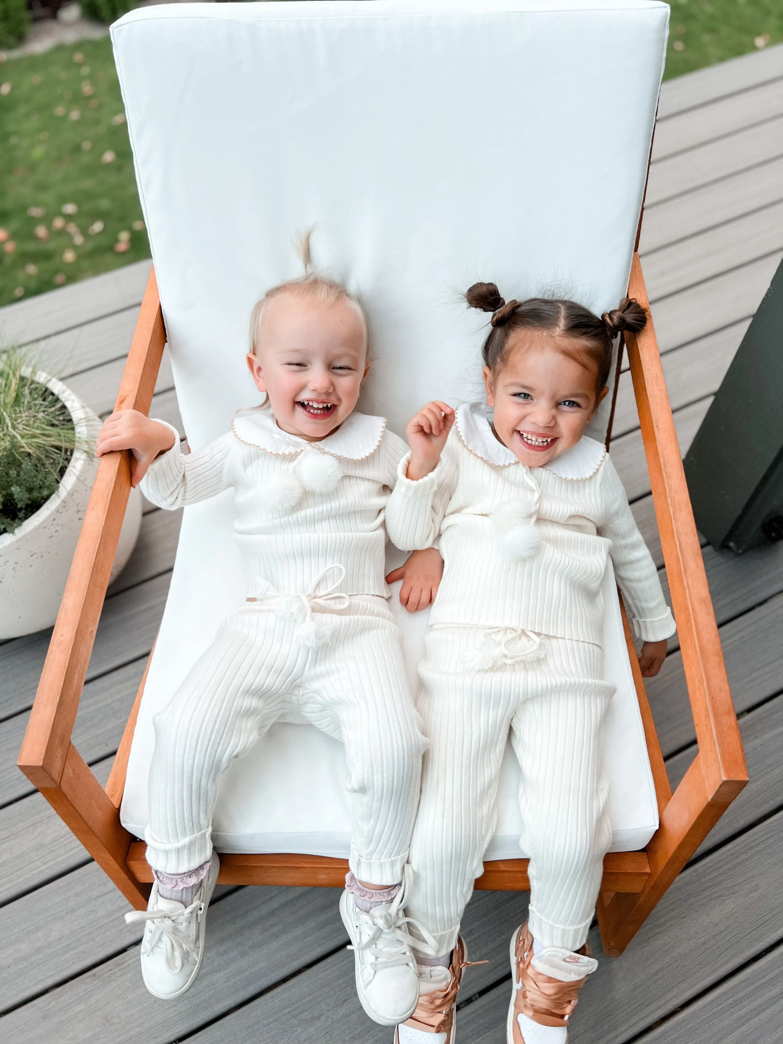 Ruby Ribbed Angora Cream Two Piece Set - Image 6