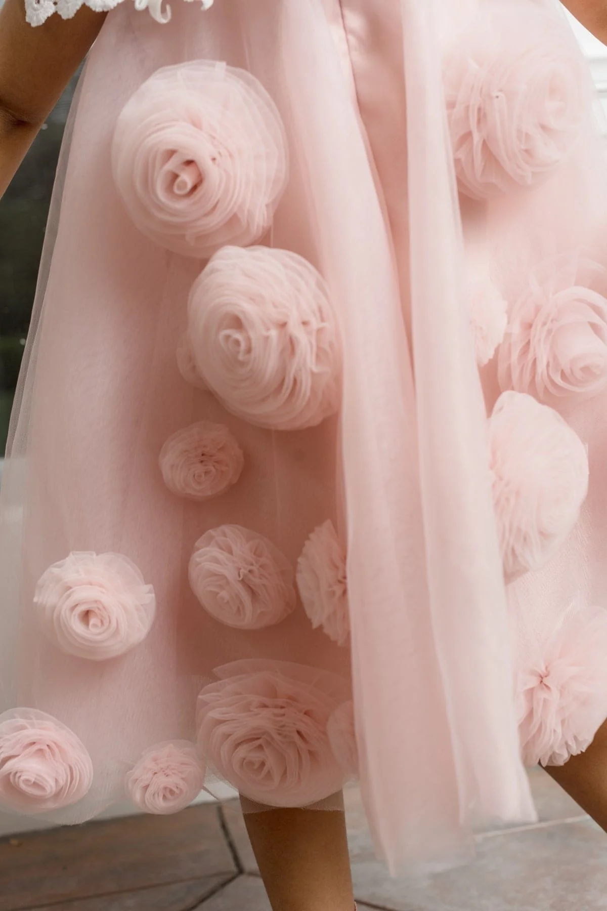 Rosa Pink Tulle Flower Dress - Image 16
