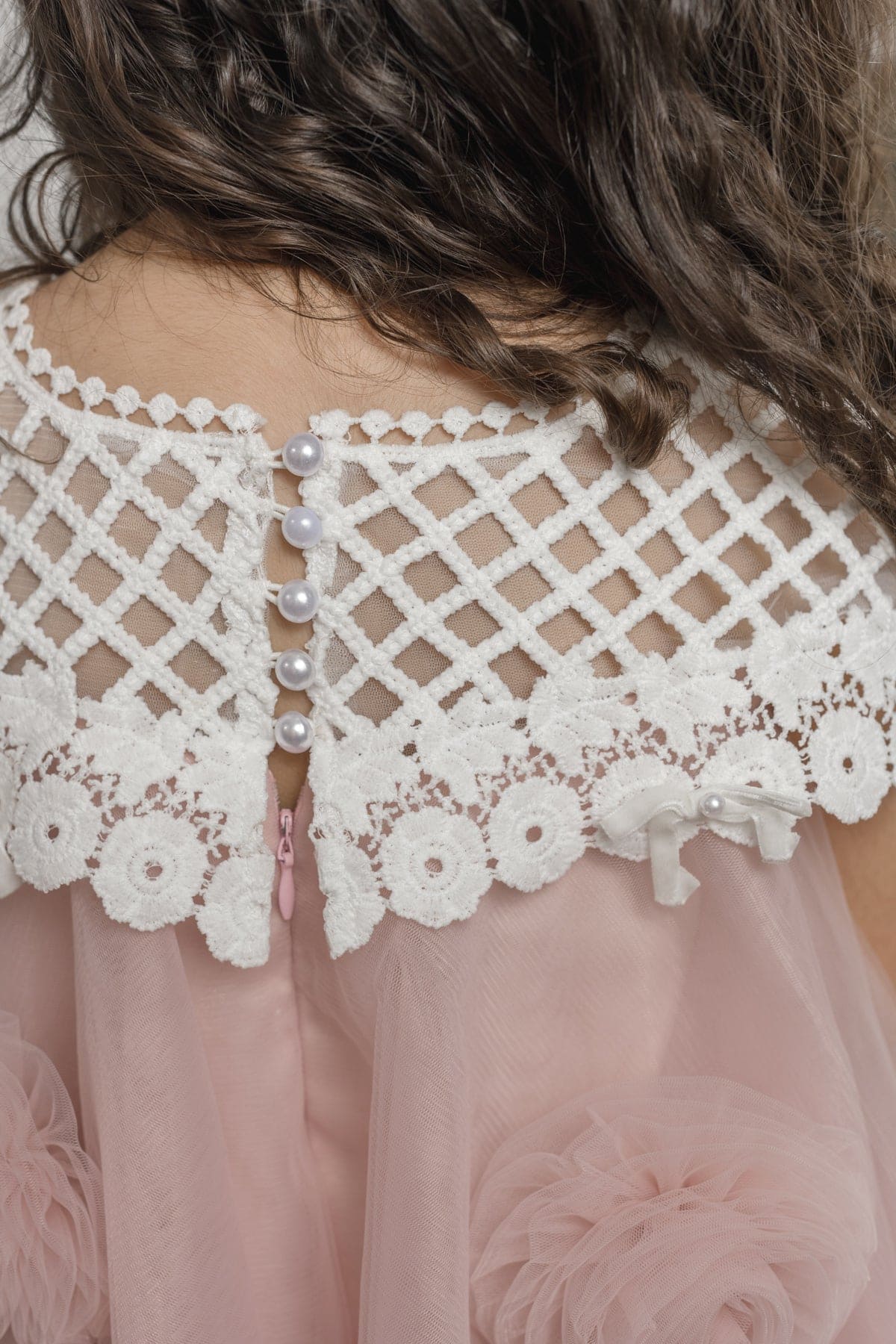 Rosa Pink Tulle Flower Dress - Image 8