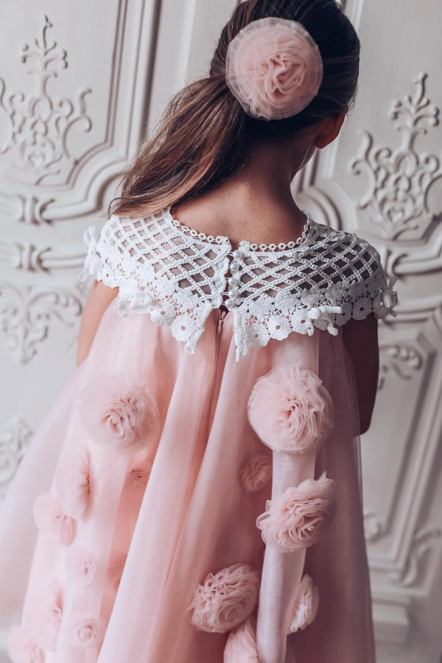 Rosa Pink Tulle Flower Dress - Image 9