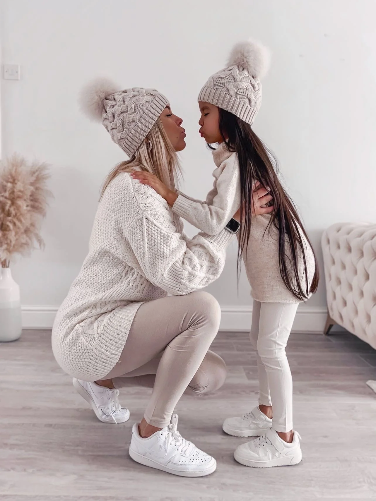Sandstone Merino Wool Kids Beanie Hat - Image 6